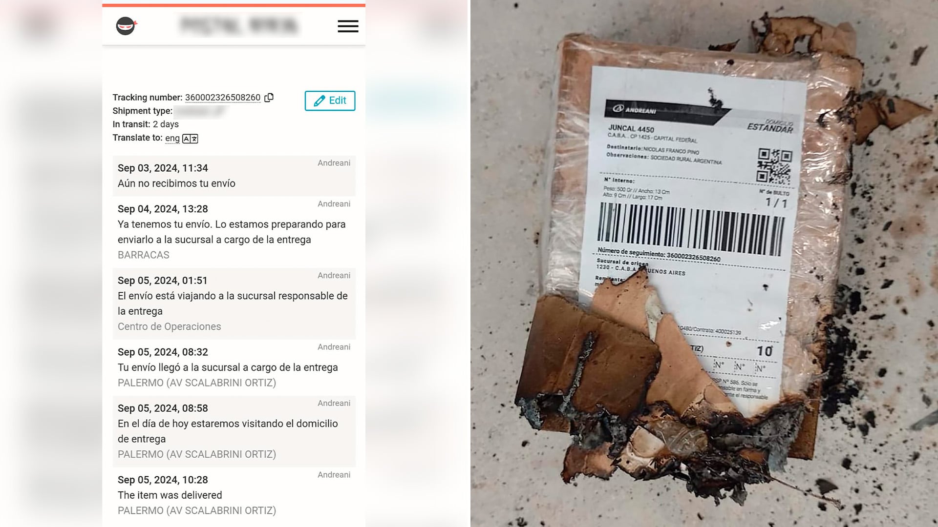 De la salida en el correo al estallido en la oficina de Pino: la ruta del explosivo detonado en la Sociedad Rural