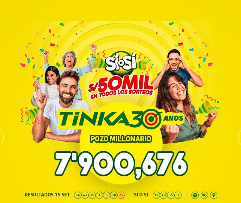 La Tinka: video de la jugada ganadora y resultados del sorteo del domingo 15 de setiembre de 2024. (Captura: La Tinka)