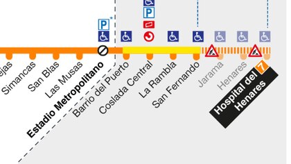 Cuáles son las paradas afectadas por el corte de la línea 7B de Metro de Madrid