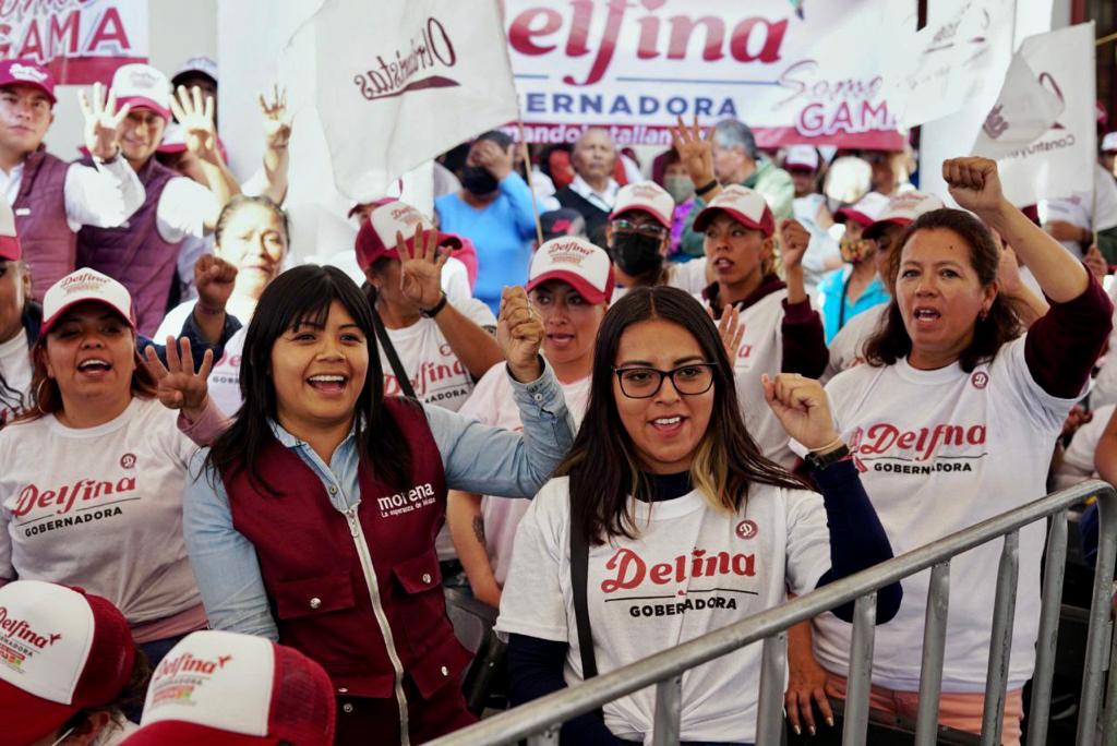 Delfina Gómez campaña Edomex