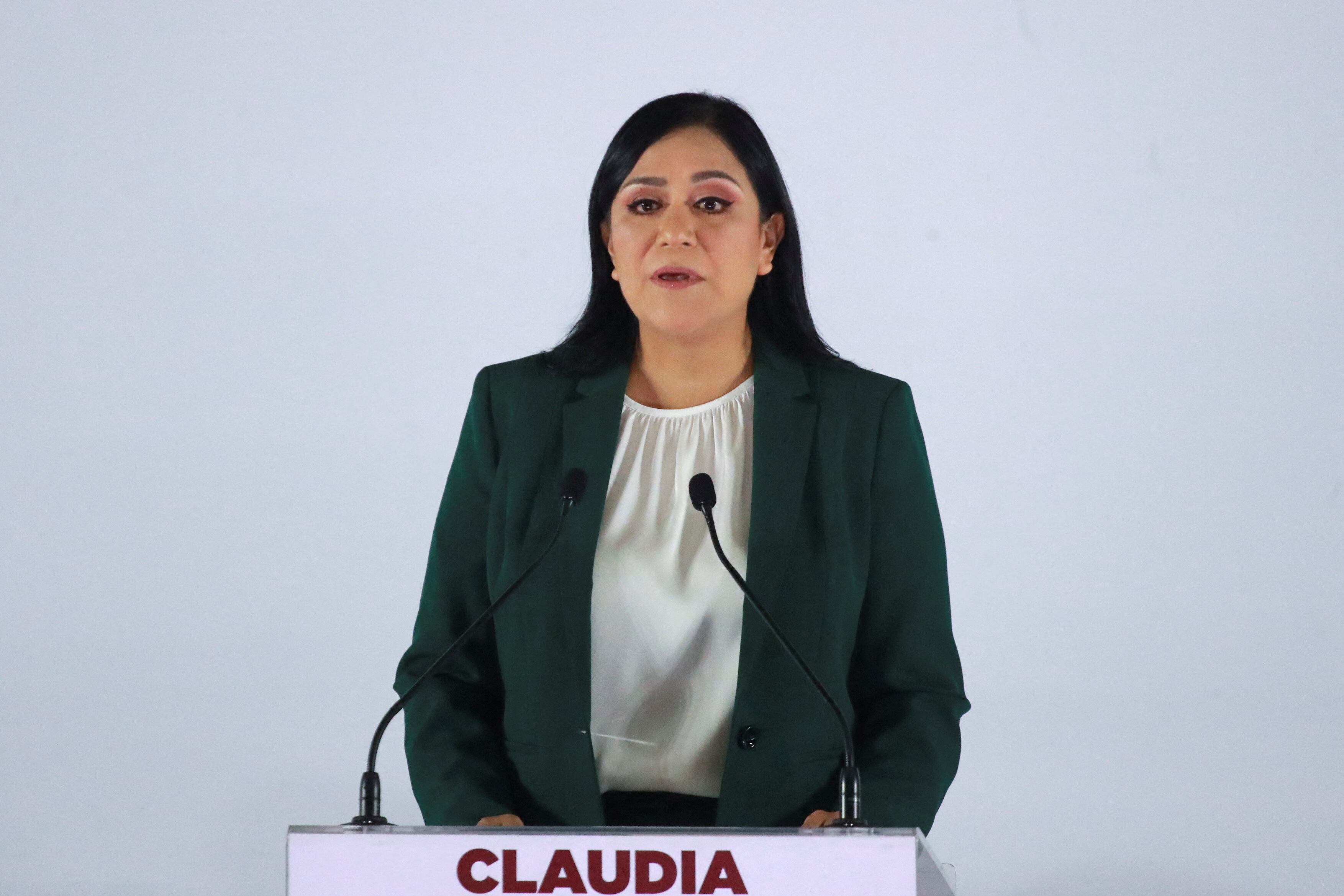 Ariadna Montiel agradeció a Claudia Sheinbaum por confiar en ella para seguir con la política de Bienestar. (REUTERS/Henry Romero)