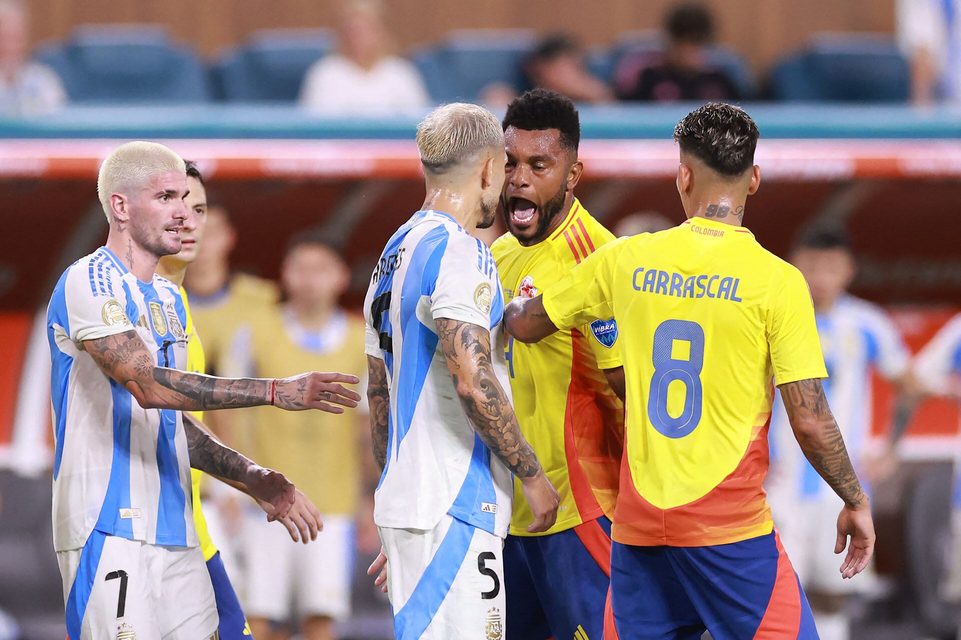 Copa América 2024 - Argentina Colombia - Segundo tiempo de la prorroga y festejo del gol