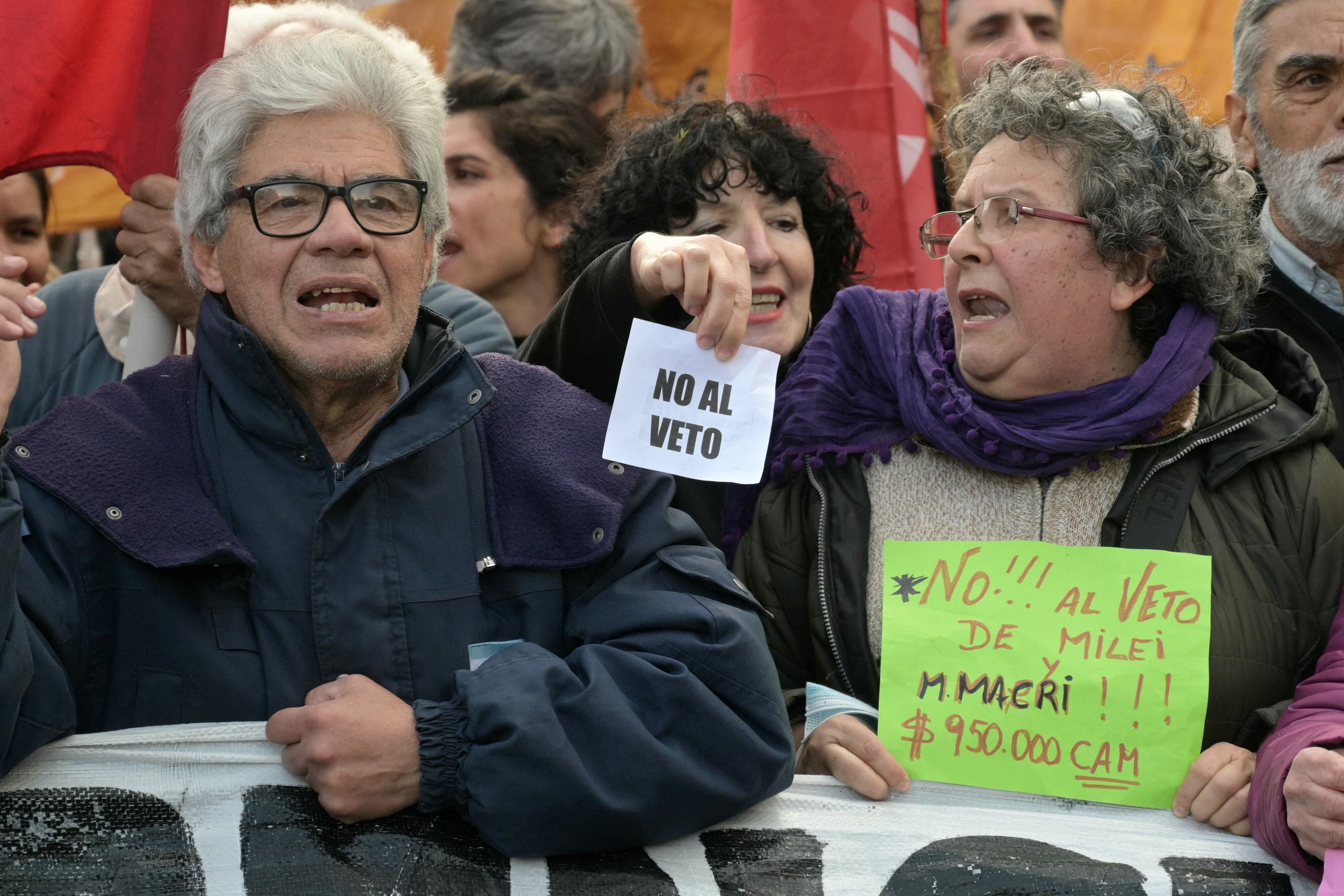 Represión policial a jubilados