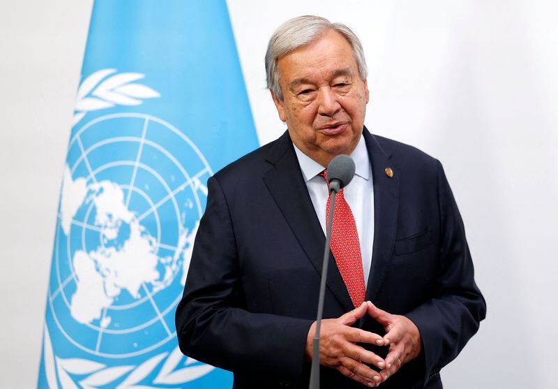 Foto de Archivo: El secretario general de la ONU, Antonio Guterres (Wang Lili/Pool vía REUTERS)