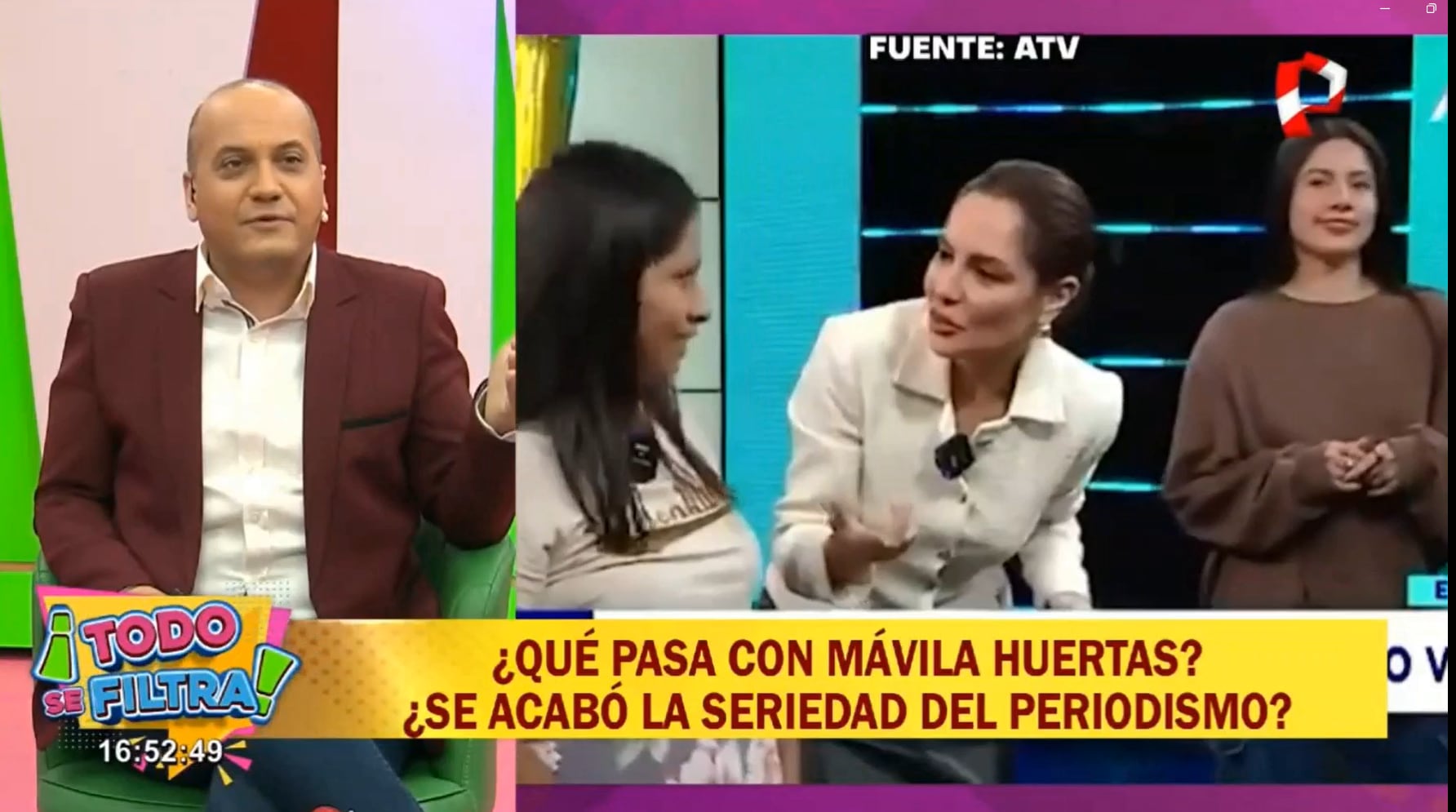 Kurt Villavicencio critica a Mávila Huertas por bailar trend en vivo.