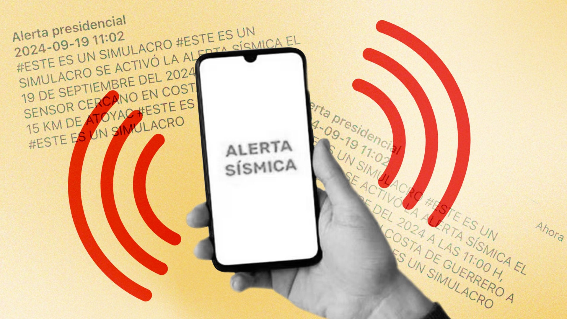 ¿Lo recibiste? Éste es el mensaje que llegó vía SMS como alerta sísmica durante el Simulacro Nacional hoy 19 de septiembre  | VIDEO 