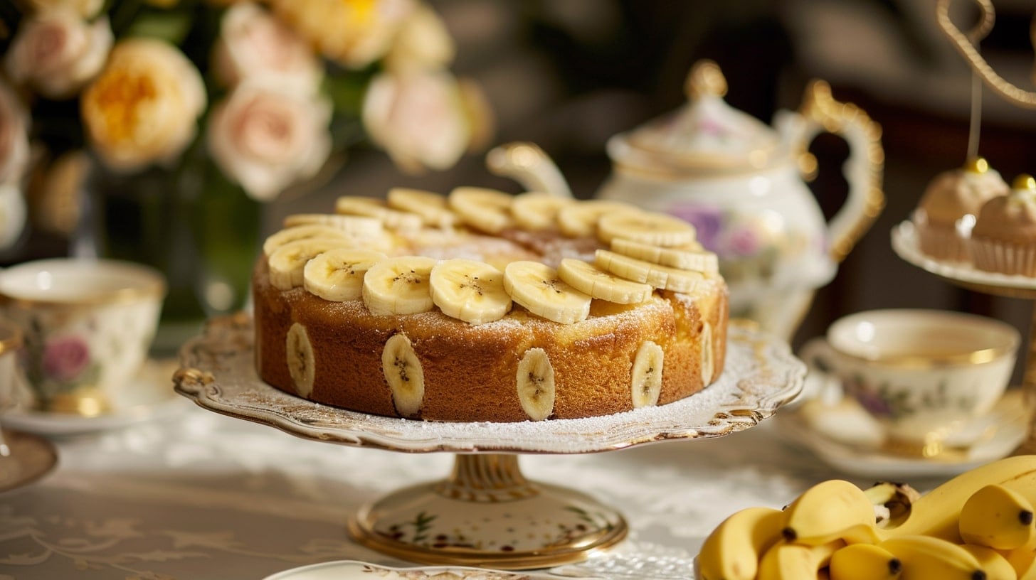 Torta de banano, pastel de plátano, postre dulce y esponjoso, receta casera y deliciosa, horneado con frutas frescas. - (Imagen Ilustrativa Infobae)