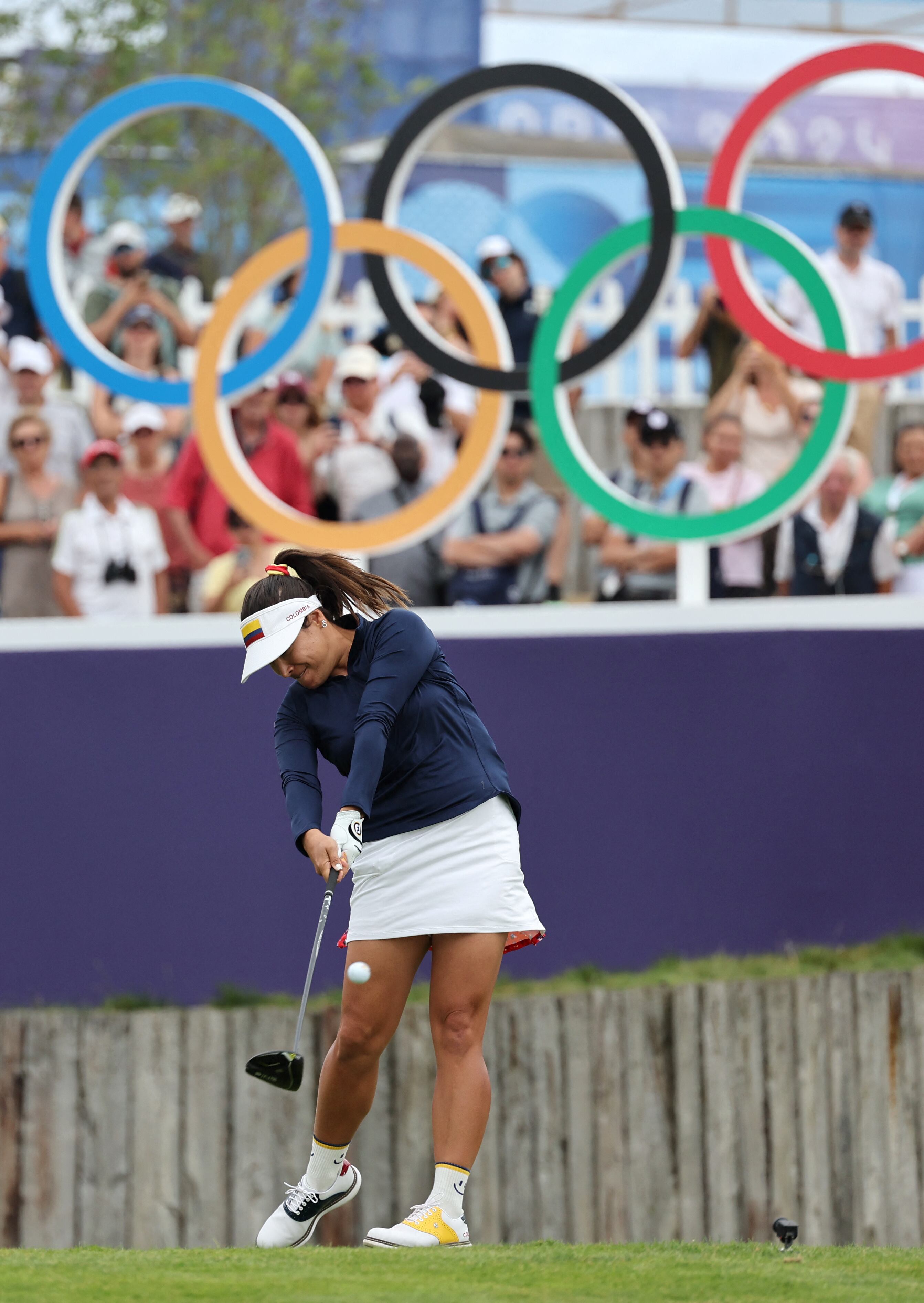 Maria José Uribe se encuentra en el segundo lugar en el golf olímpico femenino París 2024 - crédito Lisa Leutner / REUTERS 