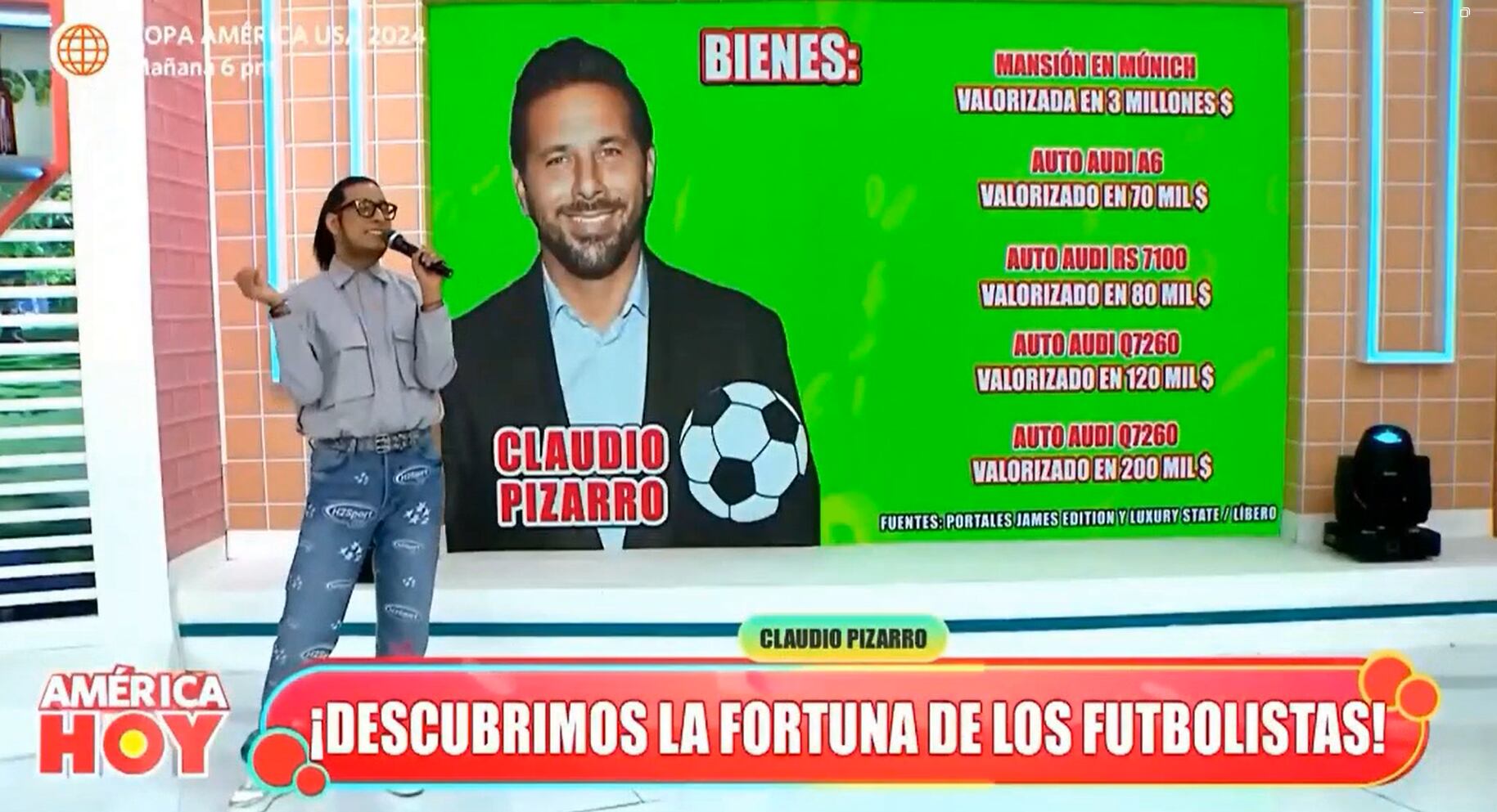 América Hoy mostró a cuánto asciende la fortuna de Claudio Pizarro.