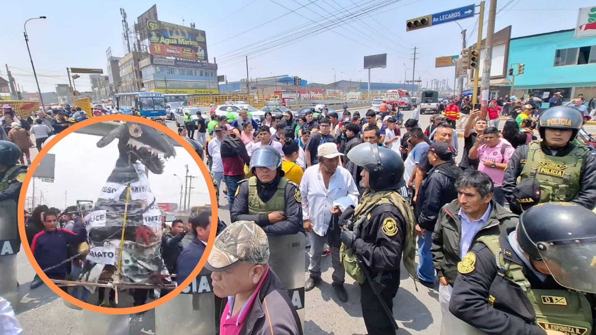 Paro de transportistas en Puente Piedra