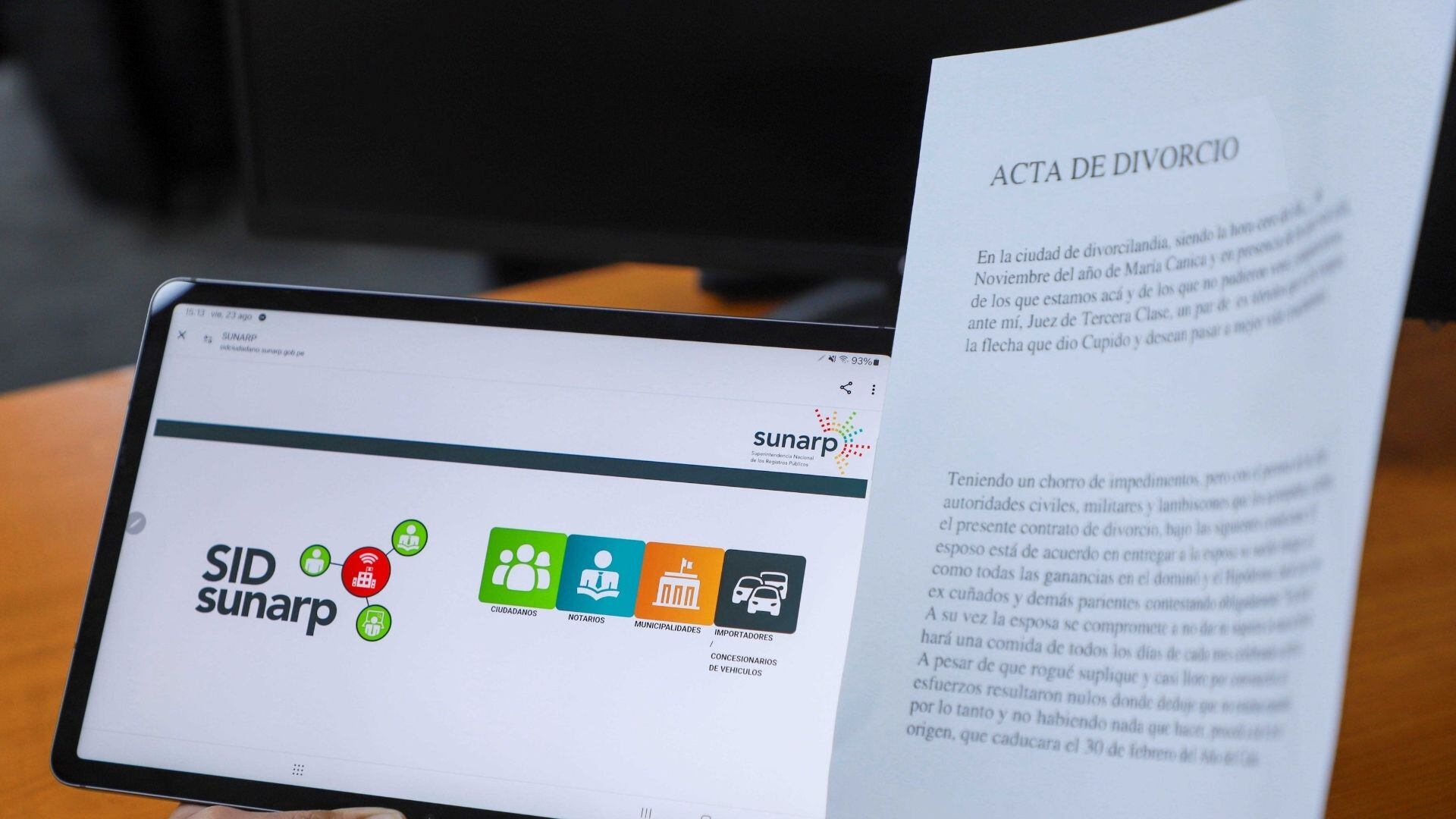 Sunarp realiza inscripción digital de divorcios y sucesiones para ahorrar tiempo y dinero