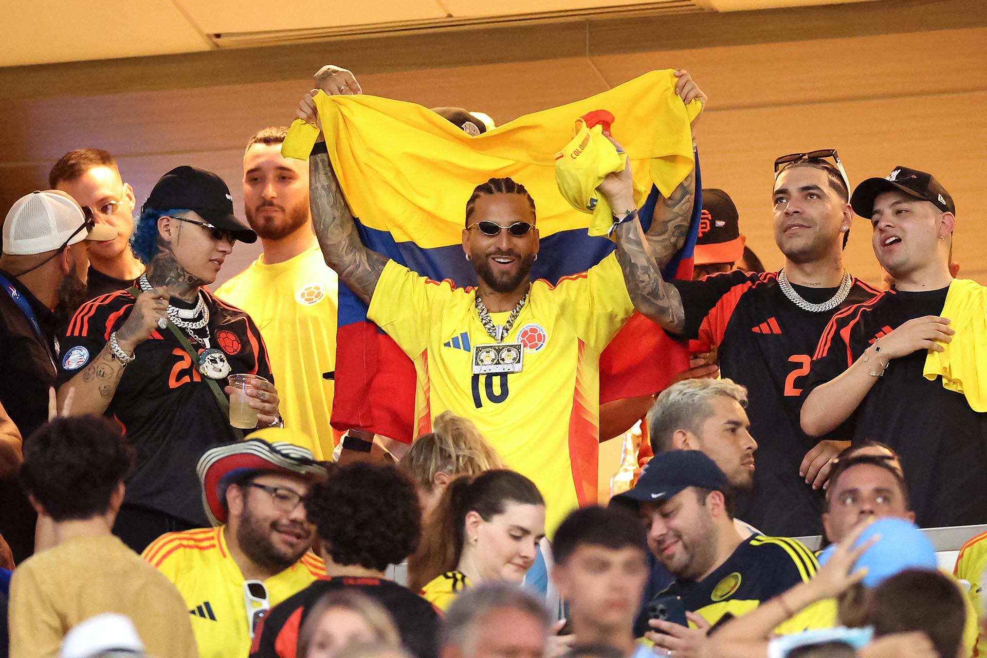 Copa América 2024 - Argentina Colombia -   Maluma en el estadio