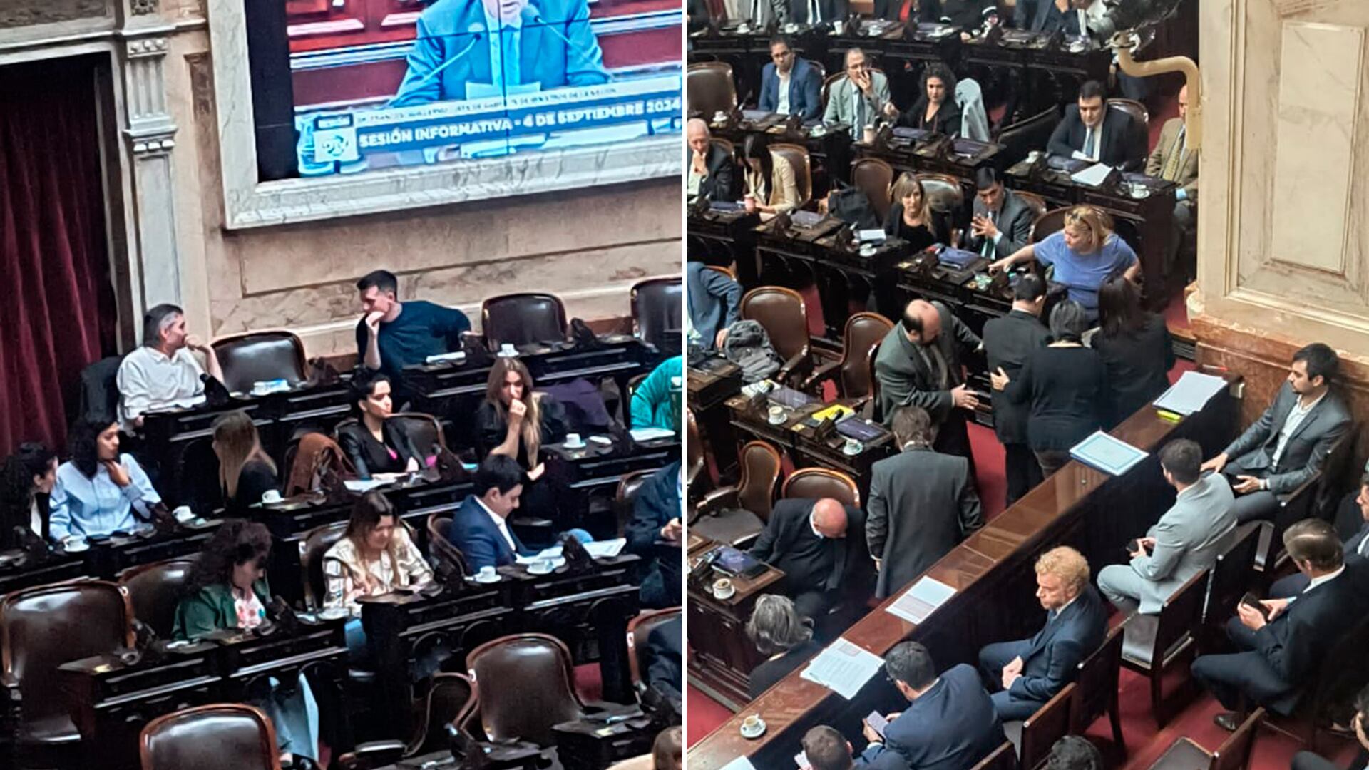 Caída en el congreso