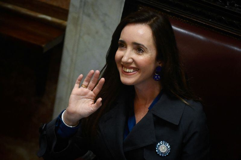 La vicepresidenta y titular del Senado, Victoria Villarruel (Reuters)