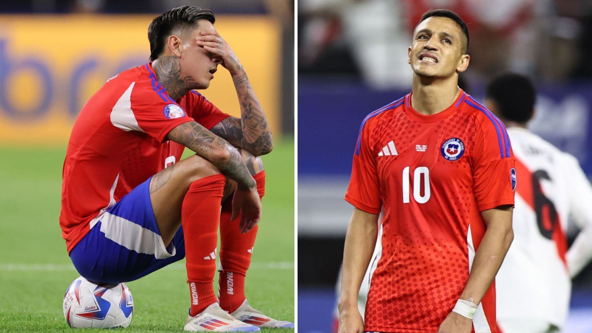 Las reacciones de los jugadores chilenos tras empatar con Perú en su debut de la Copa América 2024.