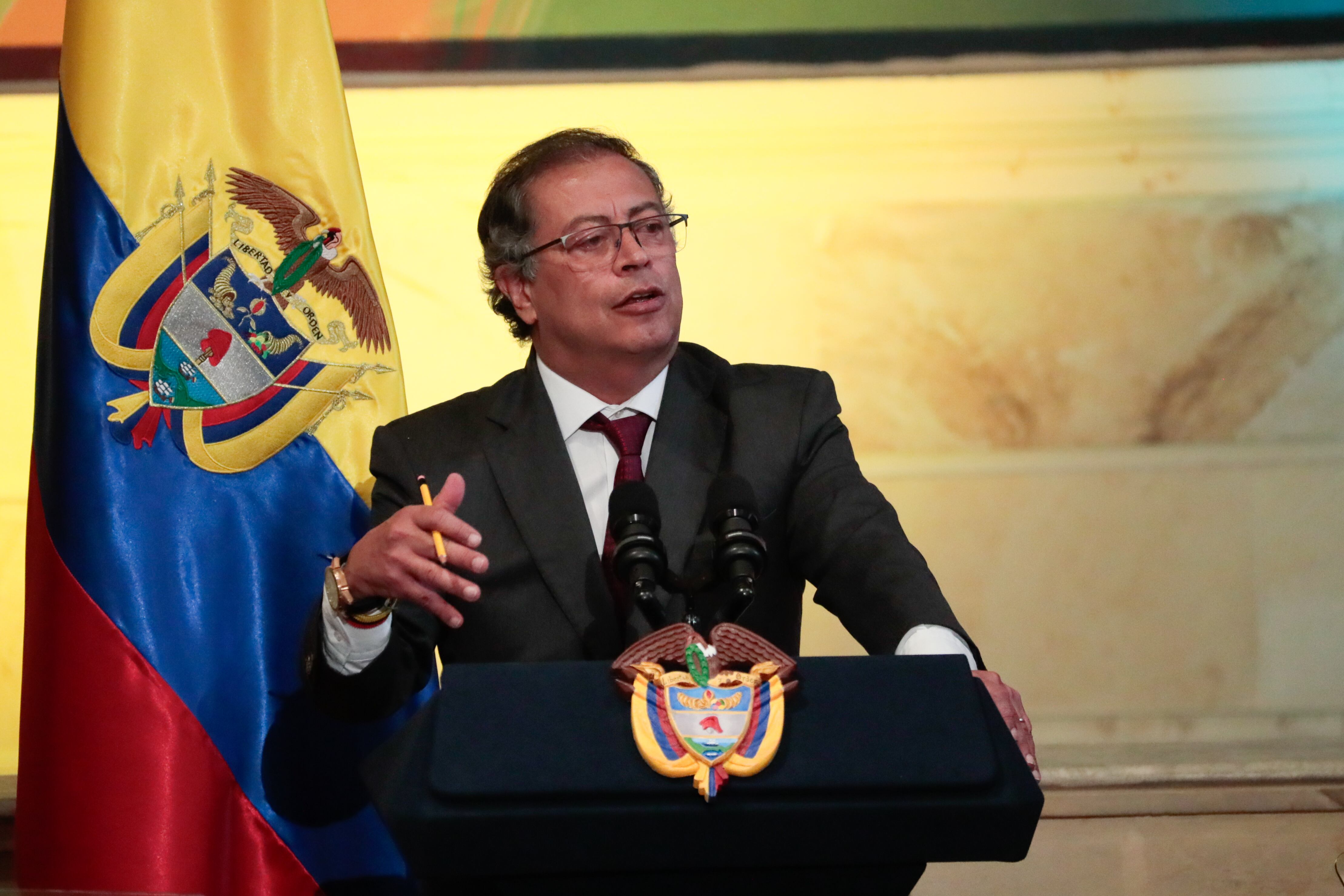 Presidente Gustavo Petro en el acto de instalación de las sesiones ordinarias del Congreso de la República - crédito Carlos Ortega/EFE
