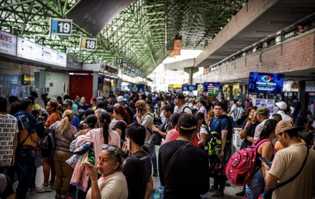 El panorama en las terminales de transporte es preocupante - crédito @Informativoan/X