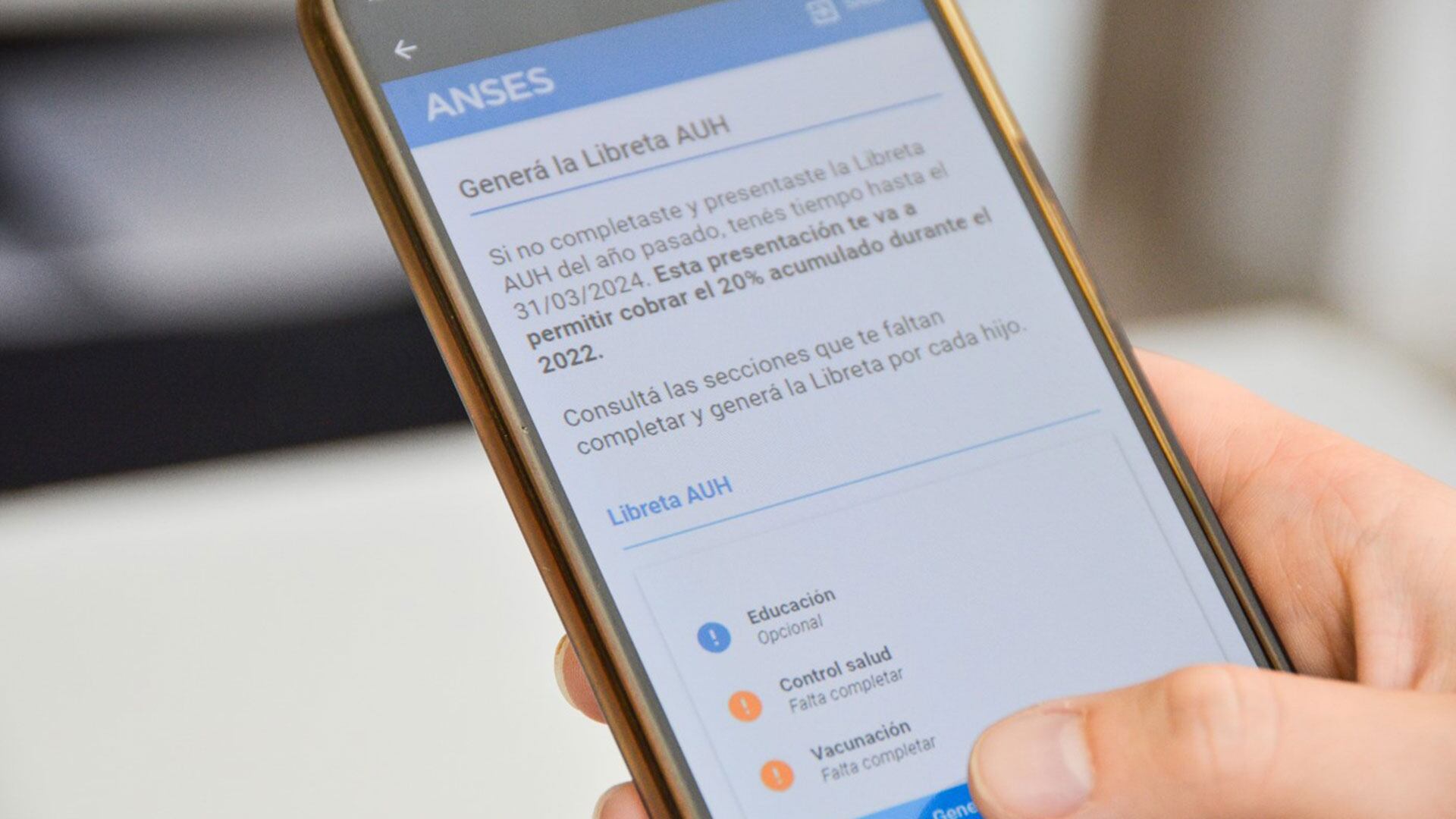 ANSES Libreta AUH