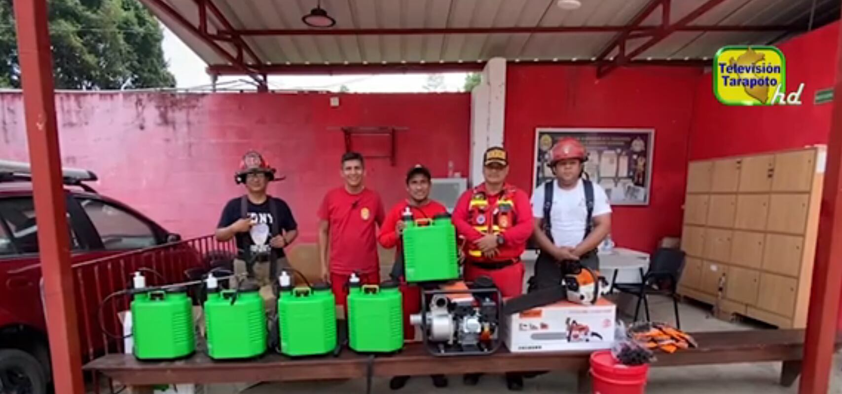 Bomberos de Tarapoto reciben donaciones