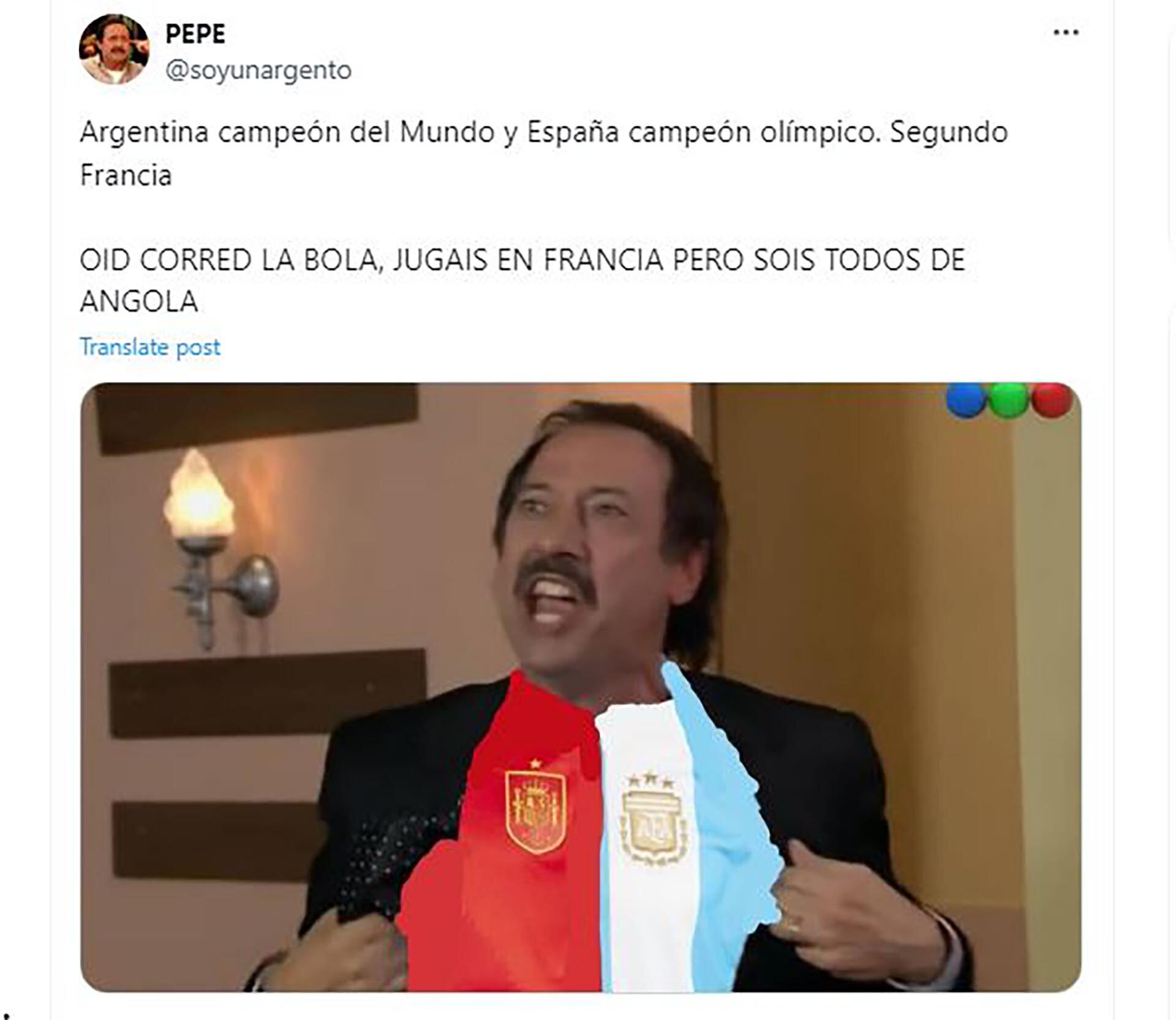 Memes Final Francia-España fútbol Juegos Olímpicos de París