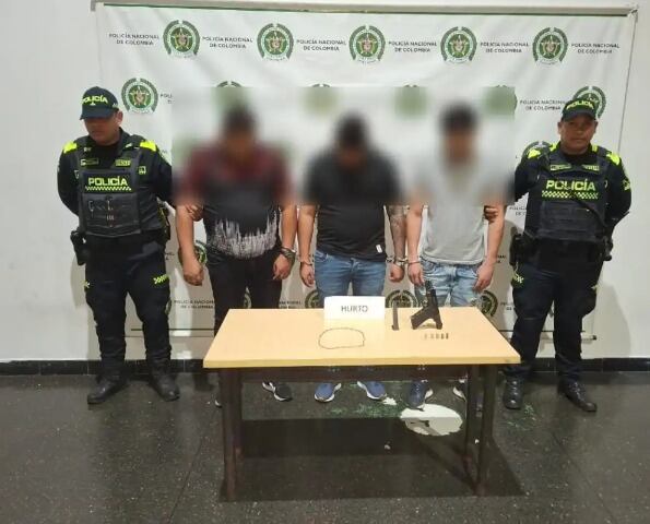 Tres venezolanos fueron capturados por cometer un hurto en El Poblado - crédito Policía