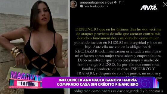 (Captura: Magaly TV La Firme)