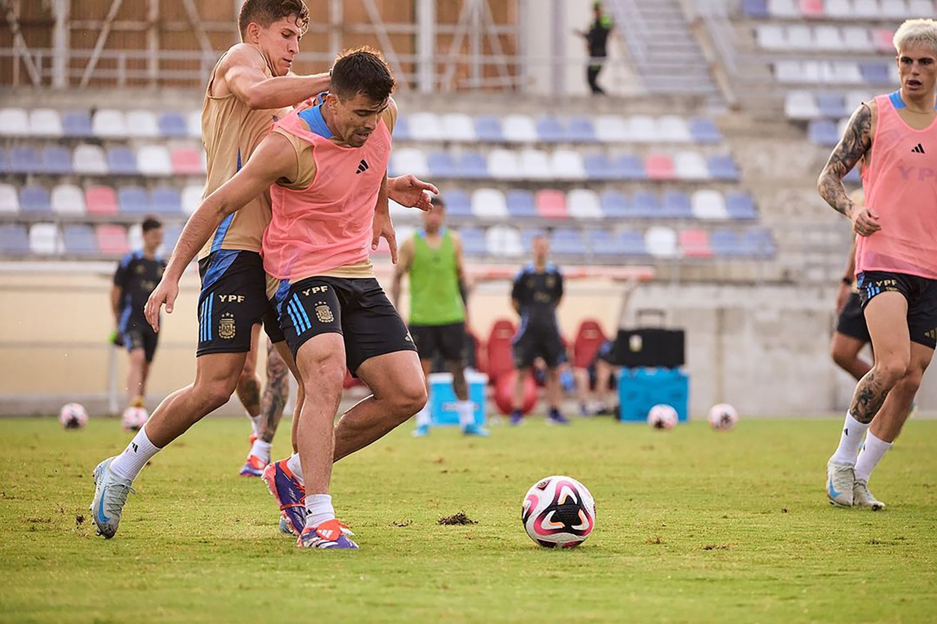 Entrenamiento de la selección argentina