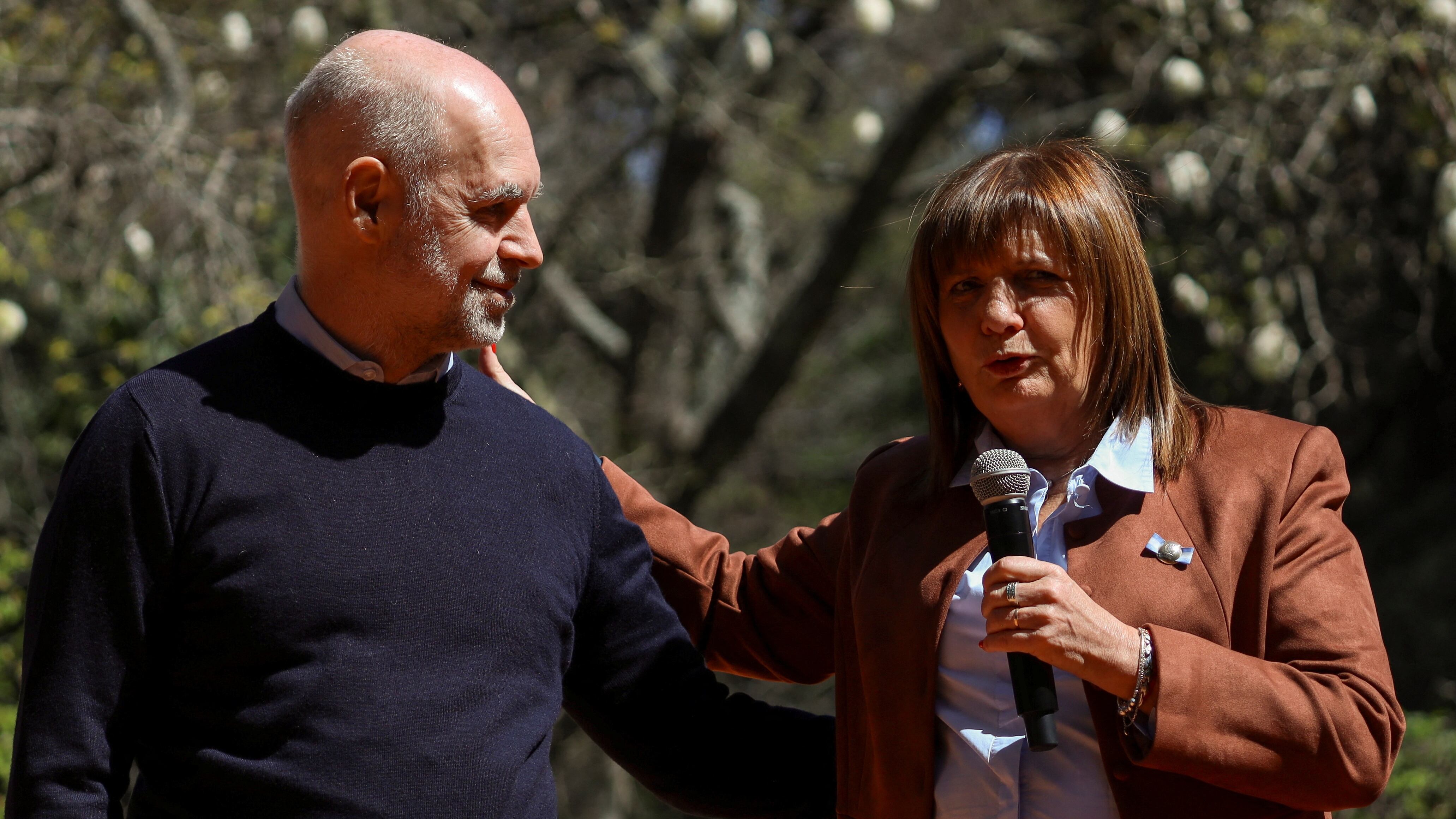 Argentine Presidential candidate Patricia Bullrich holds press conference, in Buenos Aires