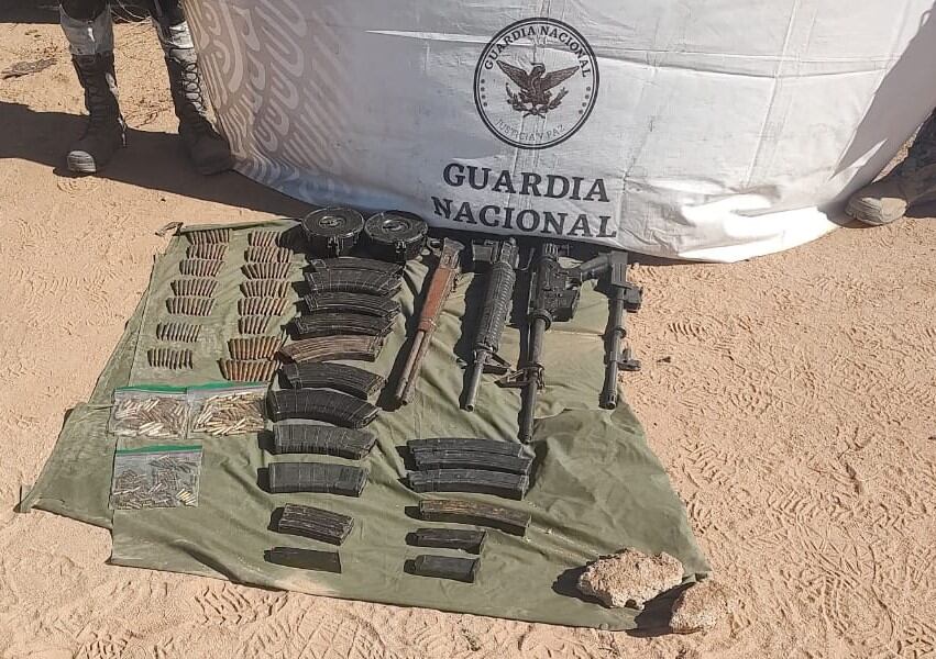 Armas decomisadas en Sonora