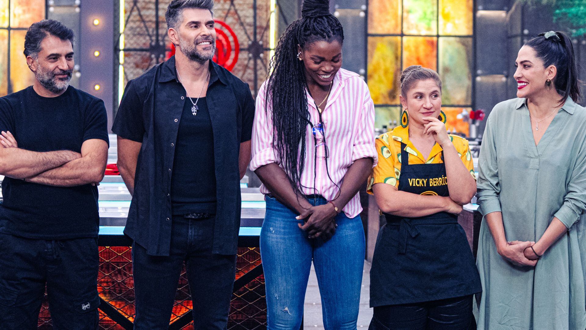 Vicky Berrio y Caterine Ibargüen en 'Masterchef Celebrity'