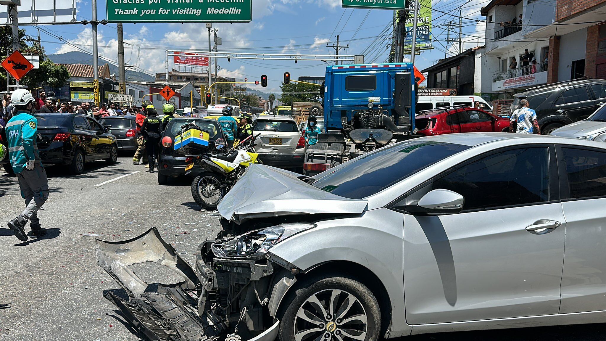 Accidente en Medellín