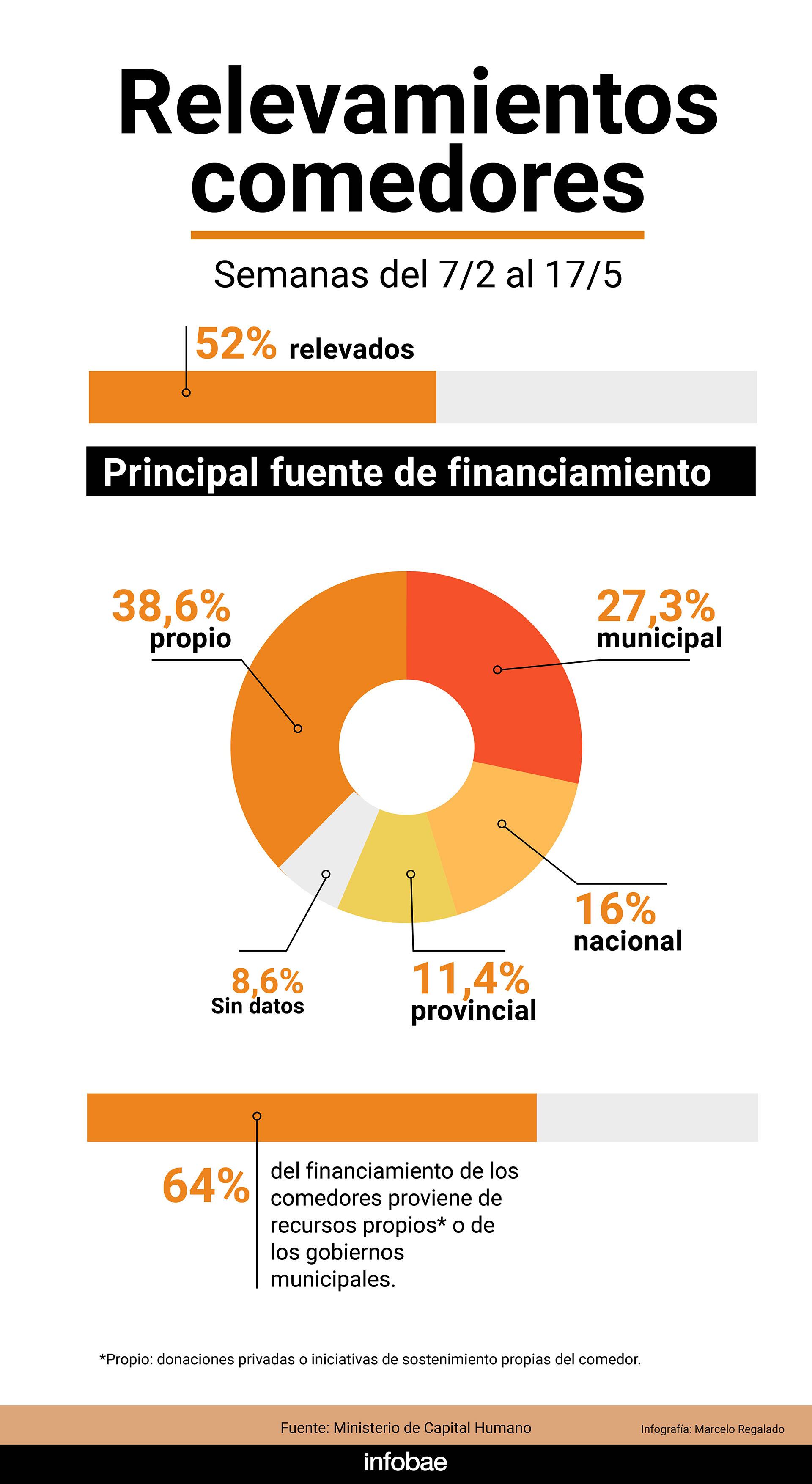 Relevamientos comedores semanas 7/2 al 17/5 Infografía