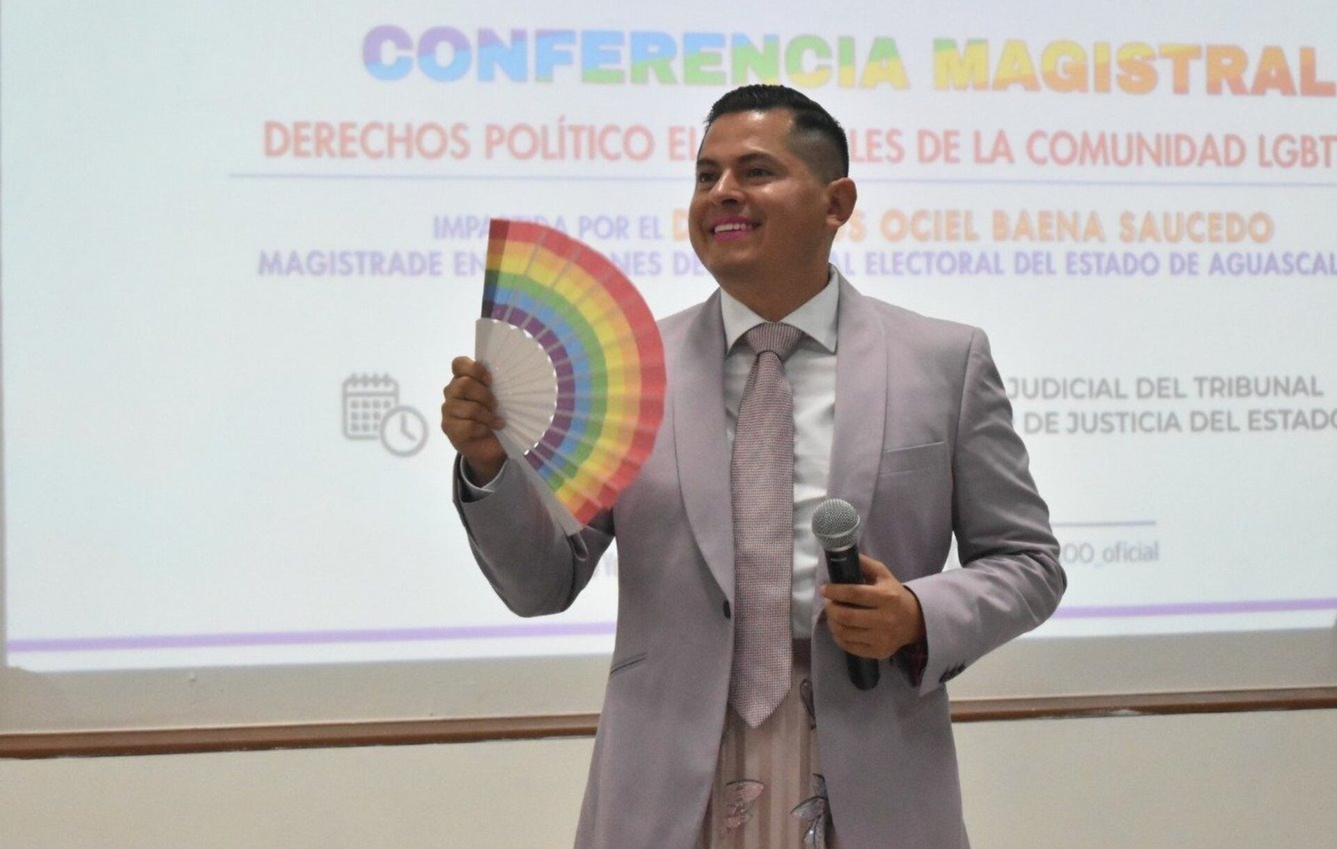 Jesús Ociel Baena Saucedo, magistrade electoral de Aguascalientes que falleció el pasado lunes 13 de noviembre