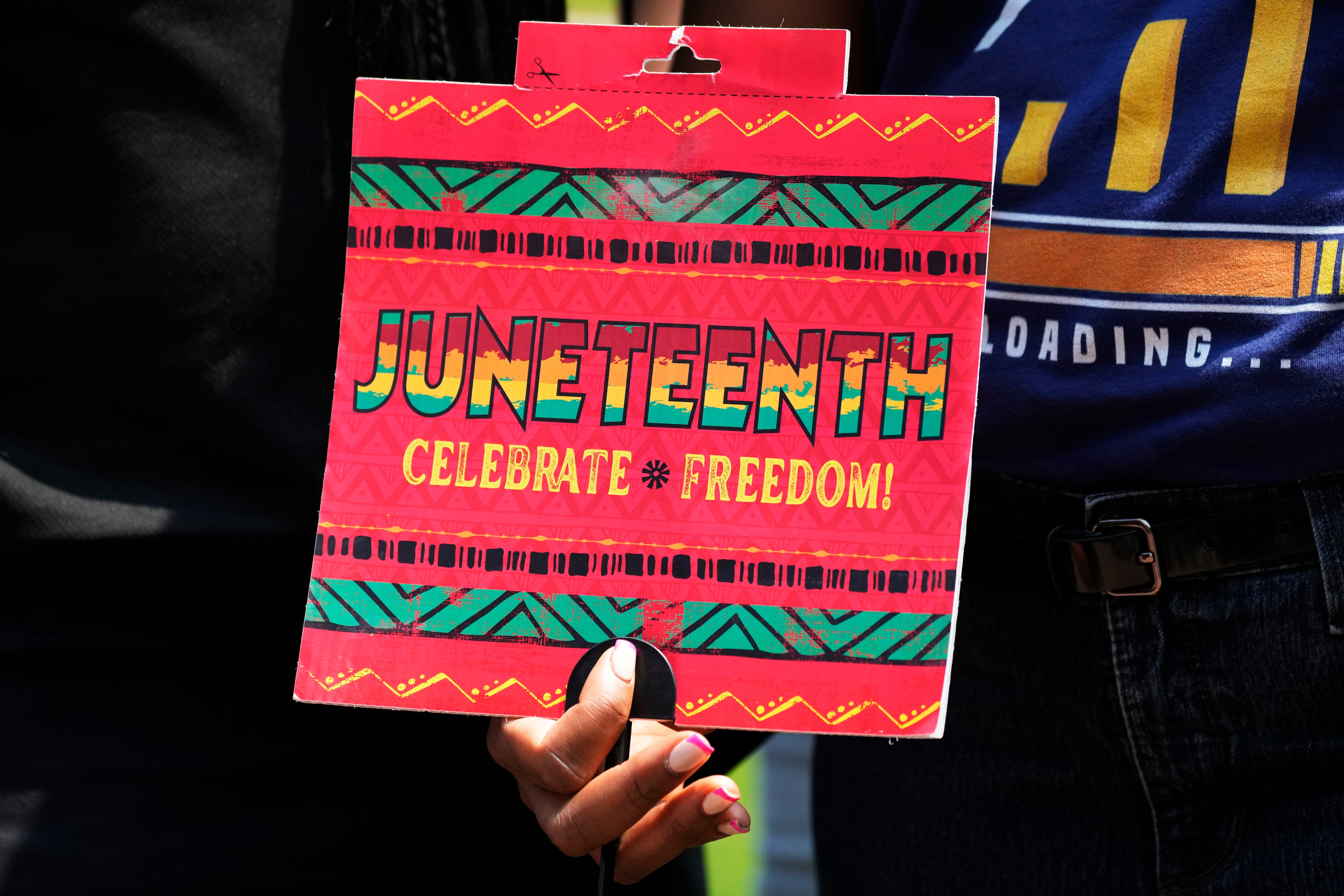 El 19 de junio se celebra Juneteenth, Día de la Emancipación, que marca el fin de la esclavitud en Estados Unidos. (AP/Nam Y. Huh)