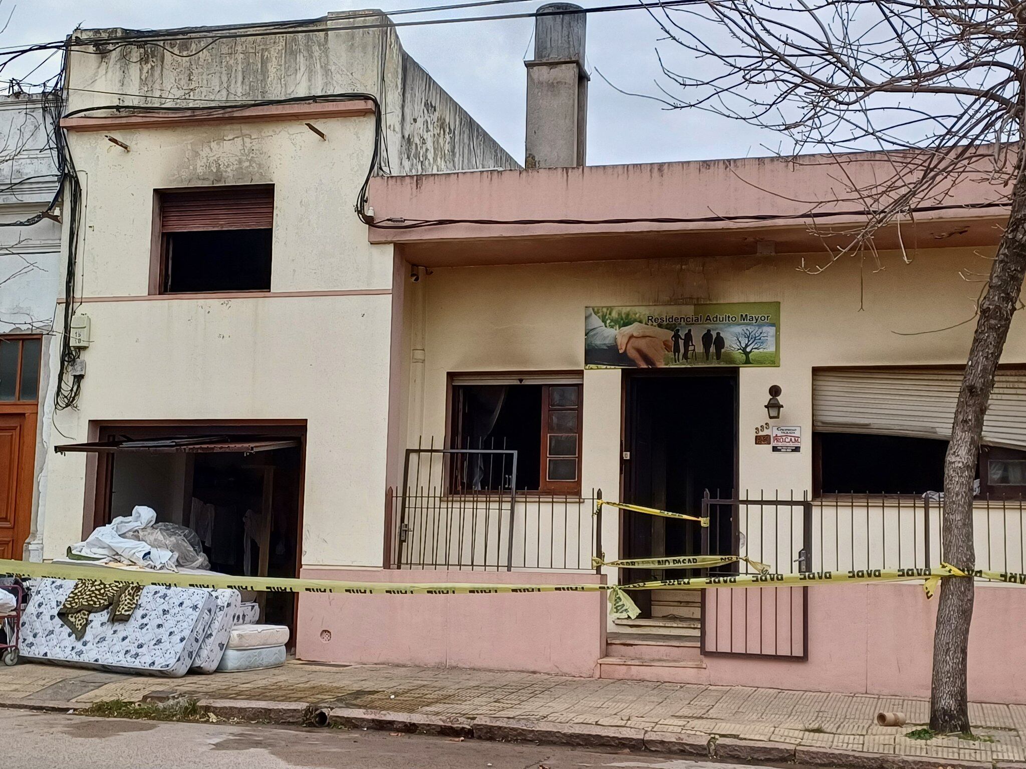 Incendio residencia Uruguay