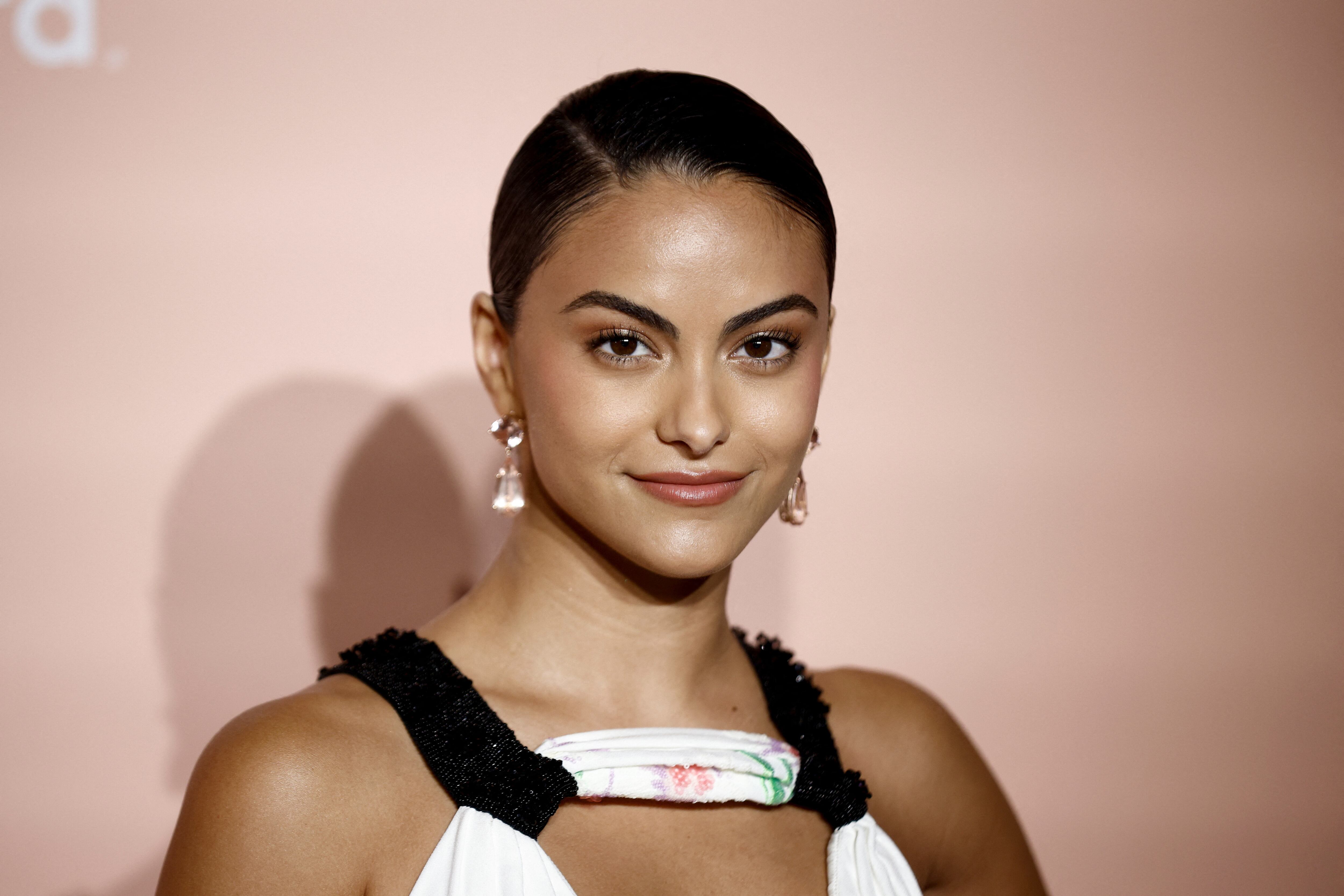 The 80th Venice Film Festival -The glitzy amfAR fundraising gala - Venice, Italy, September 3, 2023. Camila Mendes poses. REUTERS/Guglielmo Mangiapane