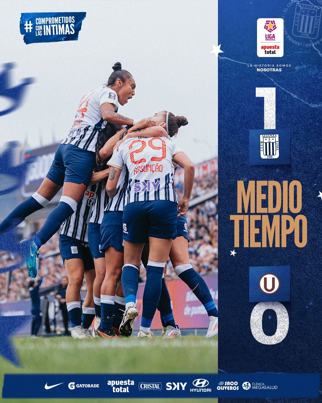 Alianza Lima vs Universitario: partido por la final  de la Liga Femenina 2024