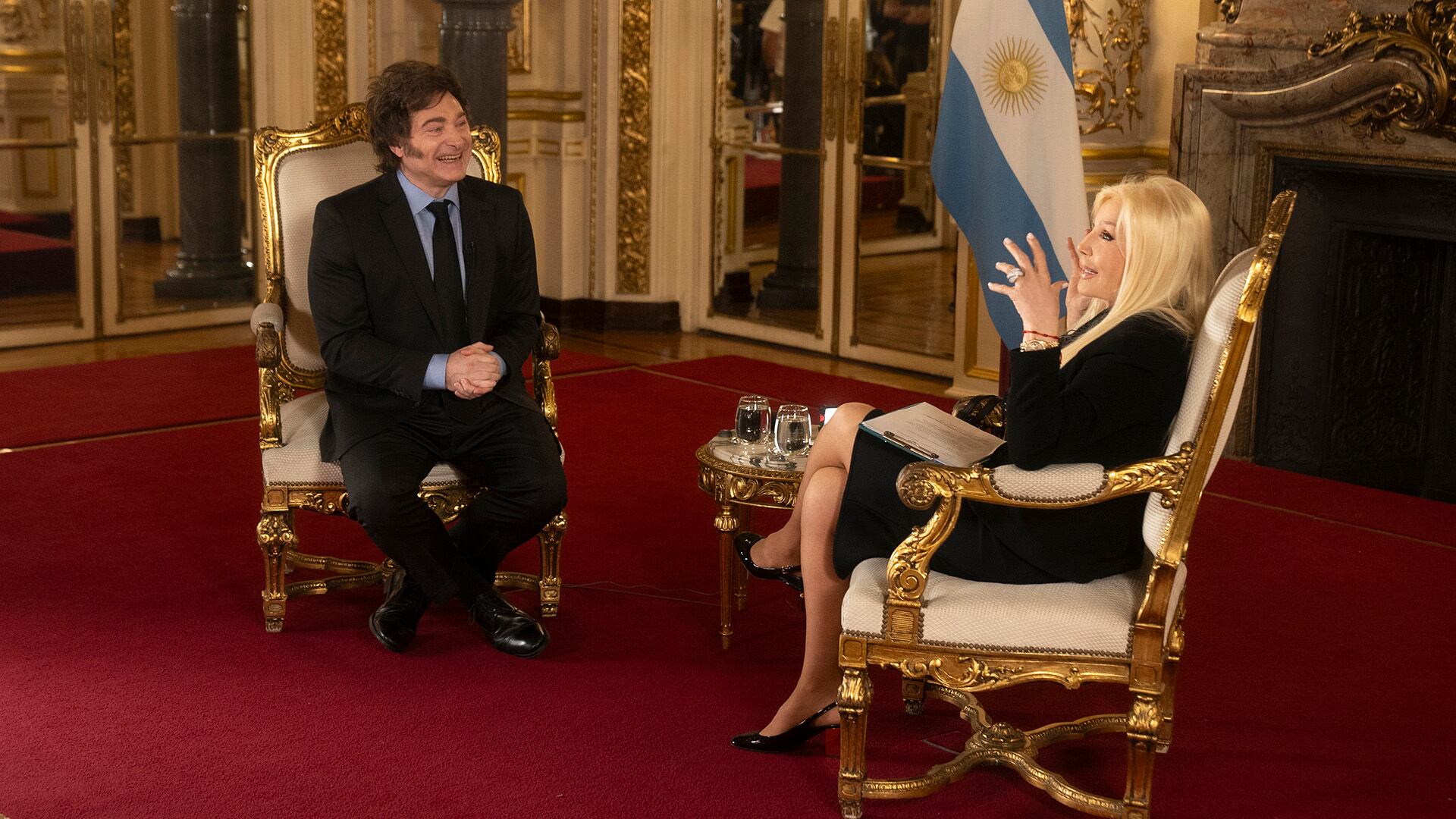 Susana Giménez con Javier Milei