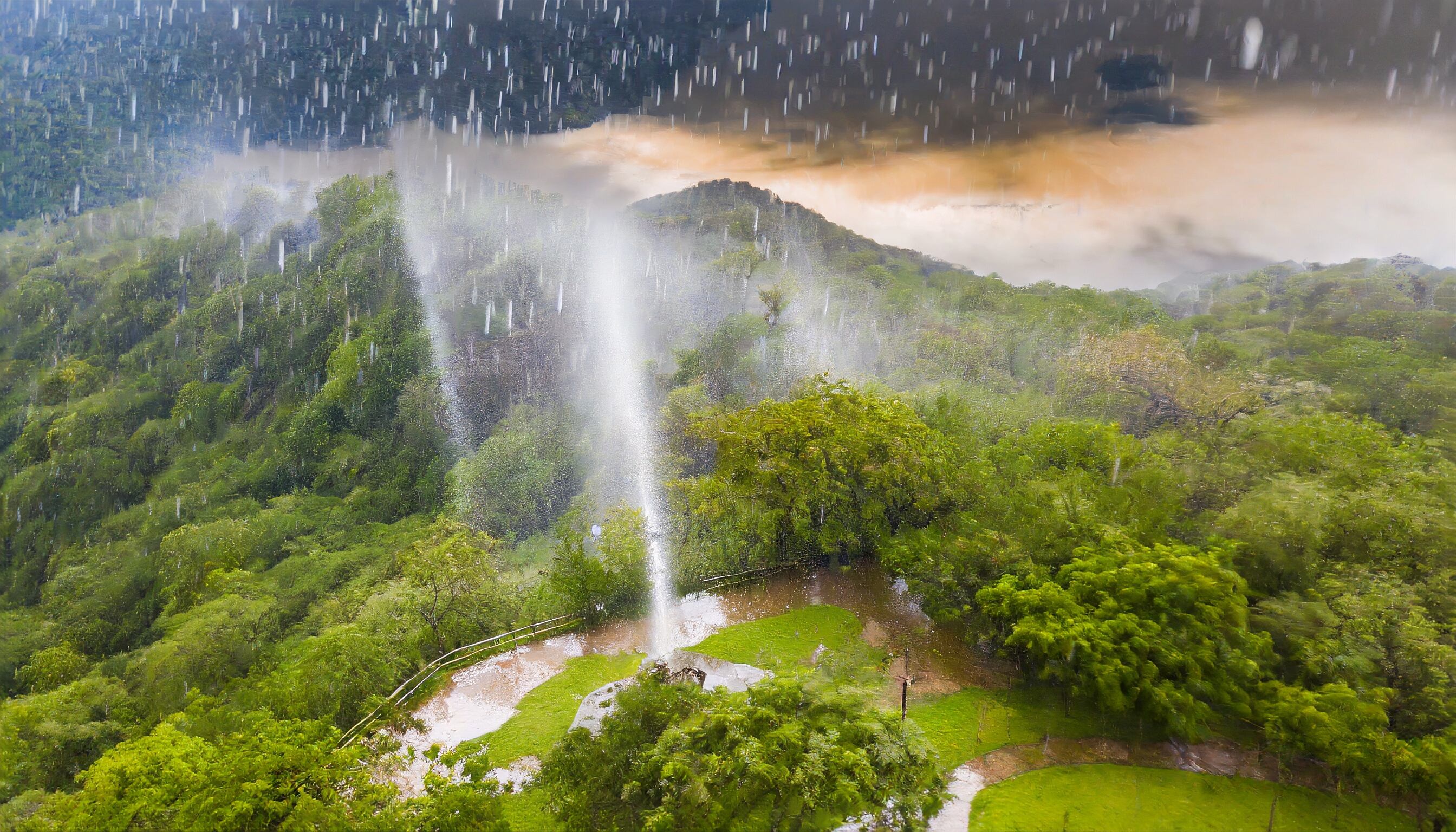 Esta imagen muestra lluvia intensa y viento furioso en México, un recordatorio de la poderosa y a veces devastadora fuerza de la naturaleza. - (Imagen ilustrativa Infobae)