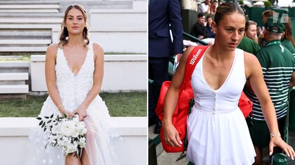 Un figura del tenis sorprendió al debutar en Wimbledon con un atuendo inspirado en su vestido de novia: “Elegancia y estilo”