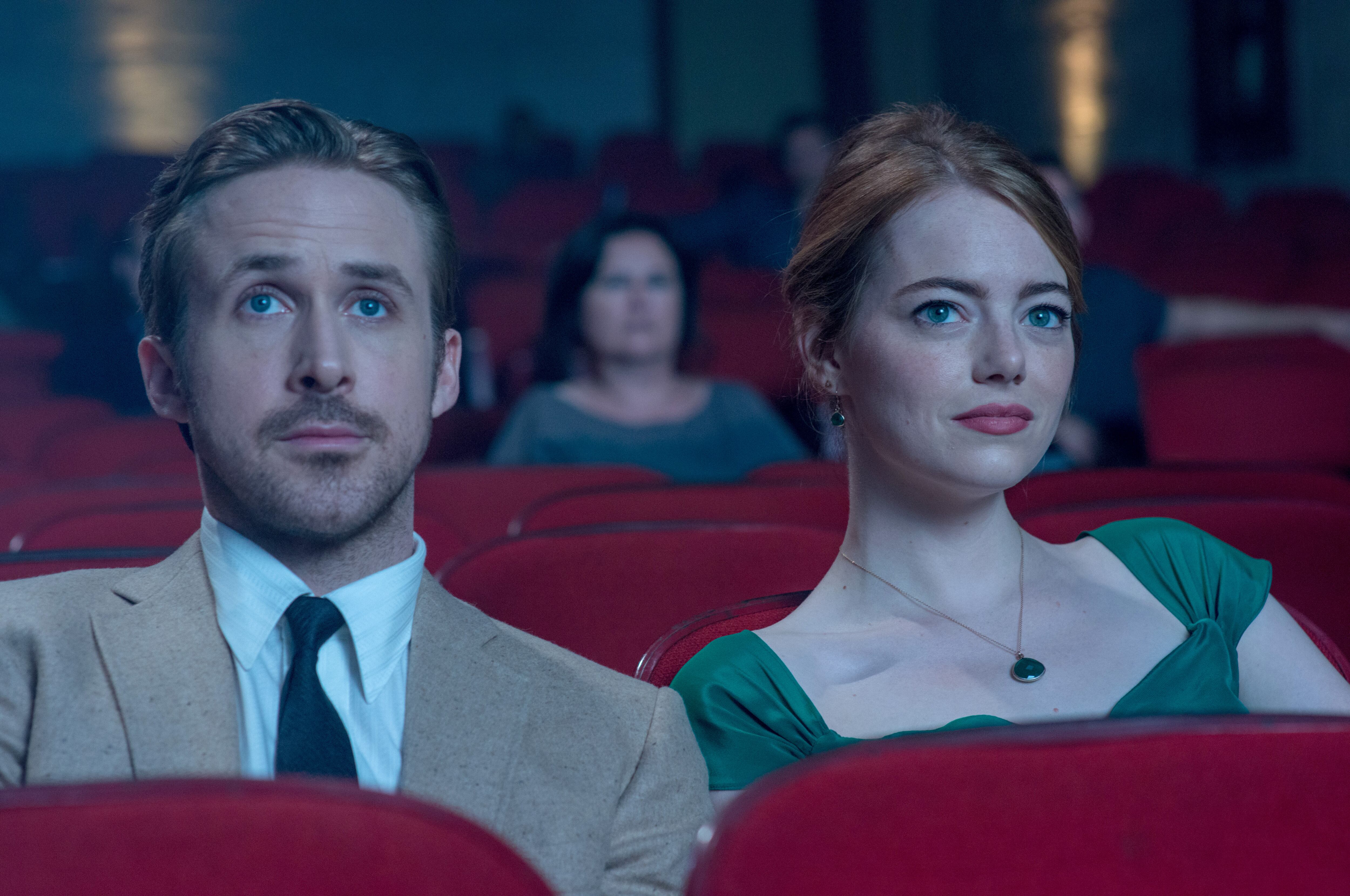 Sebastian (Ryan Gosling) y Mia (Emma Stone) en una escena de 'La La Land' (Dale Robinette, Lionsgate)