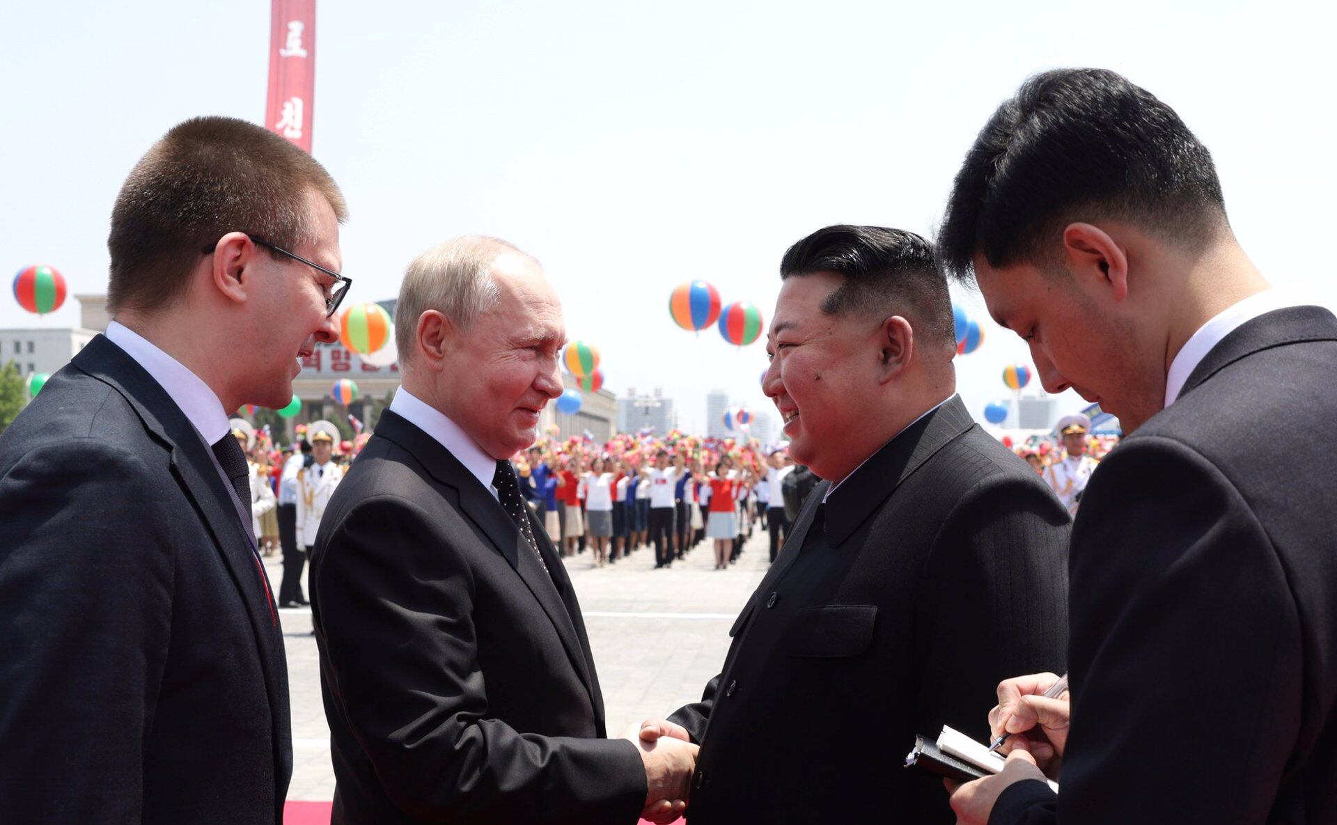 Kim Jong-un y Vladimir Putin (Kremlin/dpa)