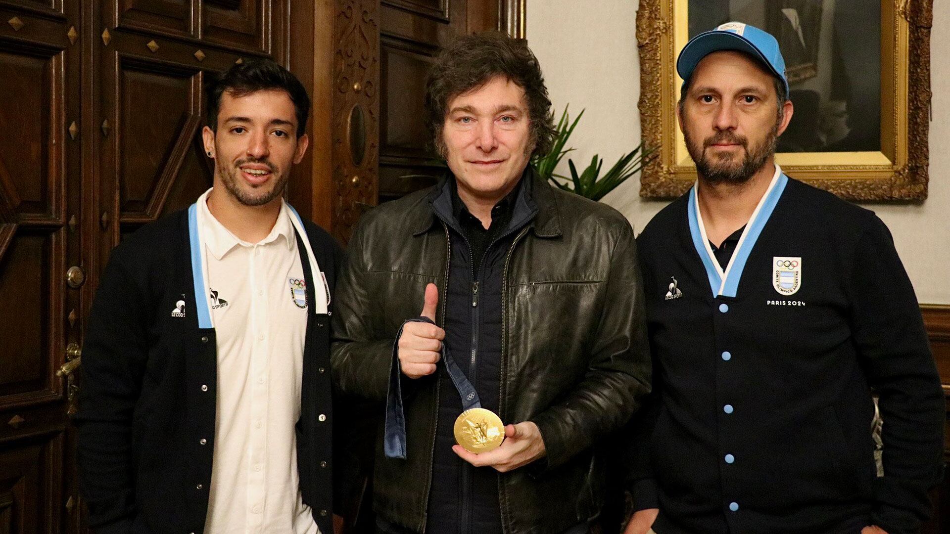 Javier Milei recibió a José "Maligno" Torres en Casa Rosada