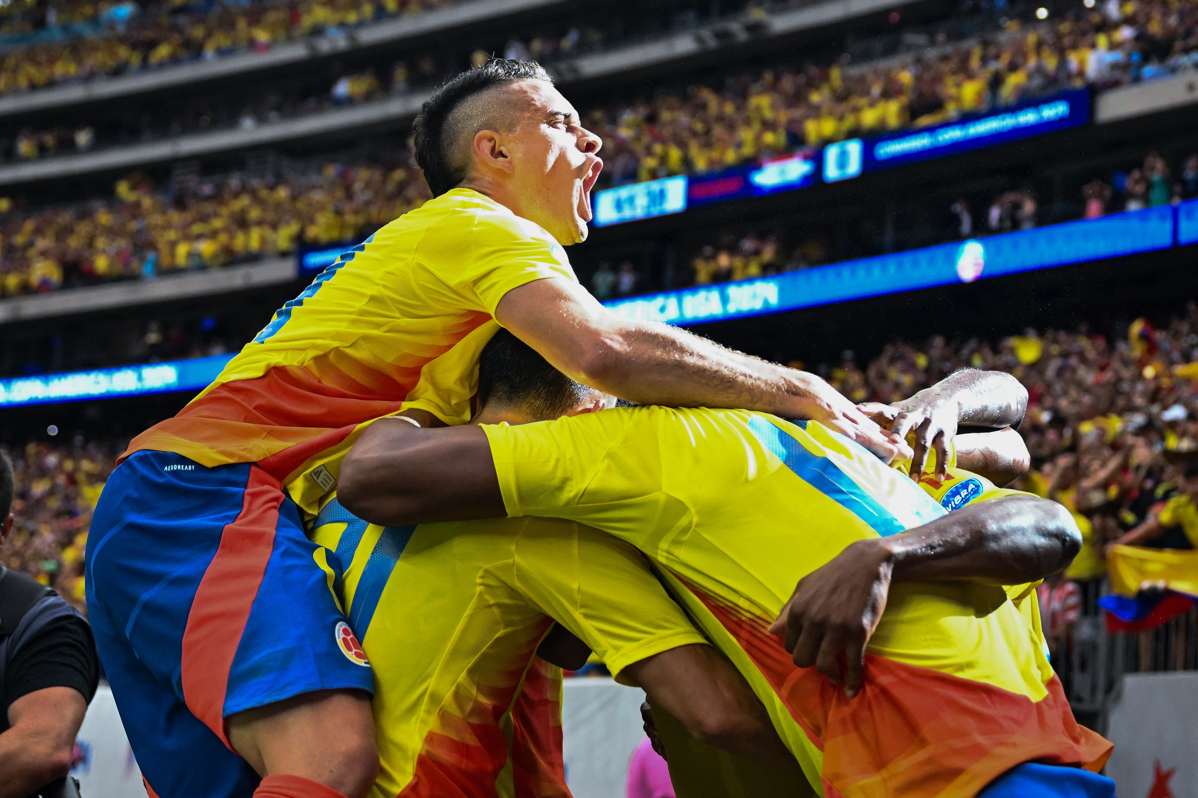 La selección Colombia fue el factor decisivo del rating el pasado lunes 24 de junio, en su estreno en Copa América ante Paraguay - crédito Maria Lysaker/USA TODAY Sports