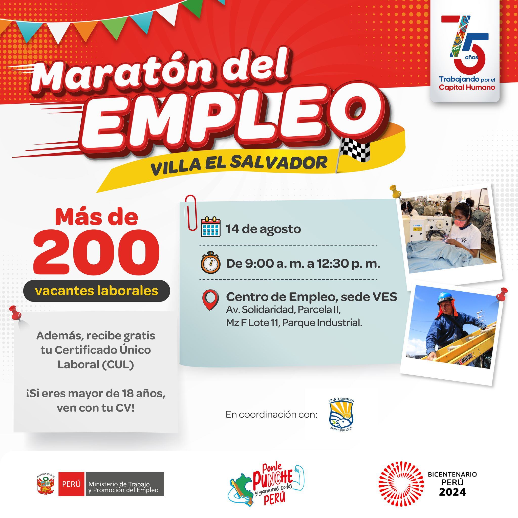 La Maratón del Empleo es una de las actividades principales del MTPE para promover el trabajo formal.