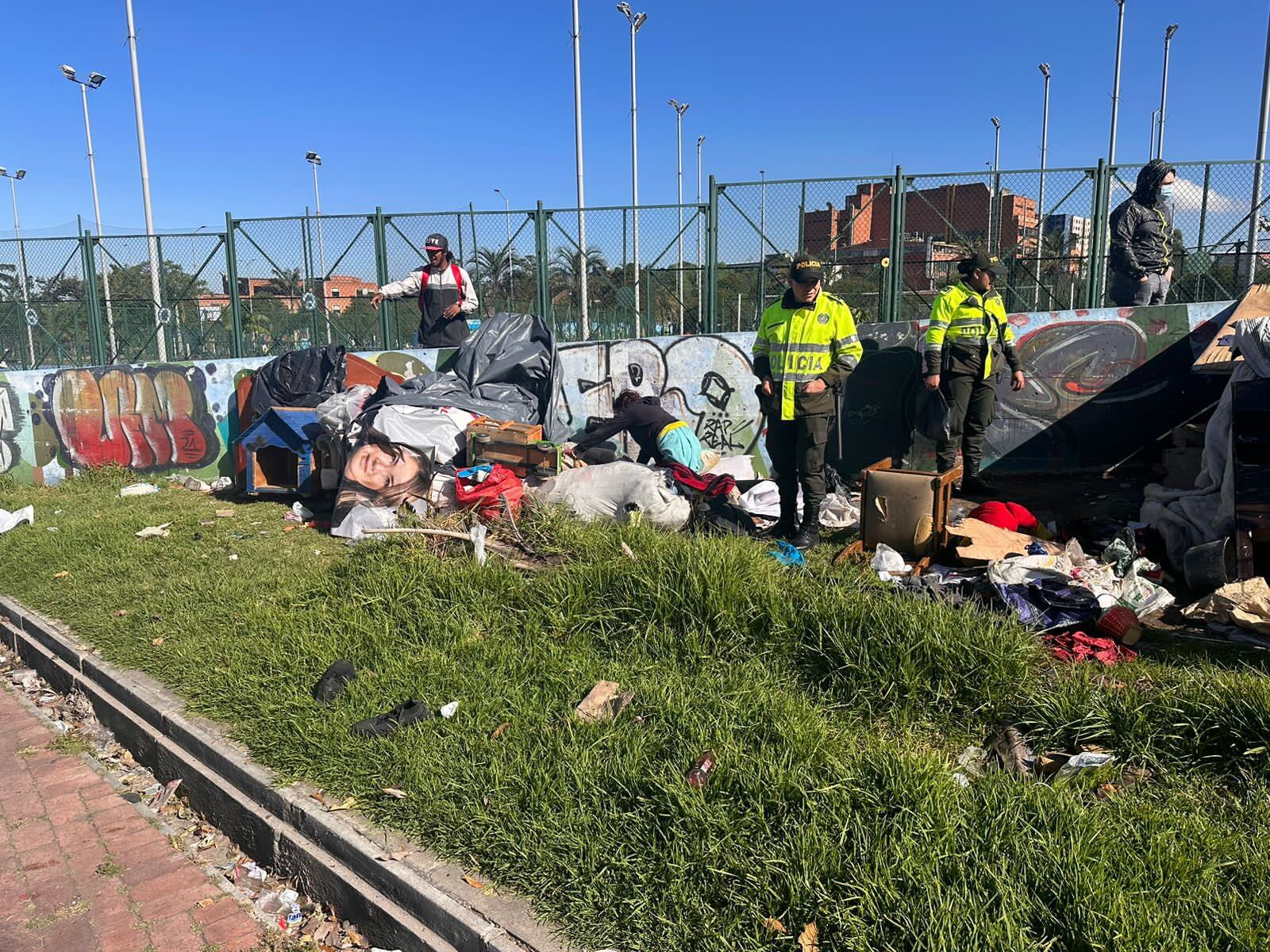 Habitantes de calle retirados del centro de Bogotá