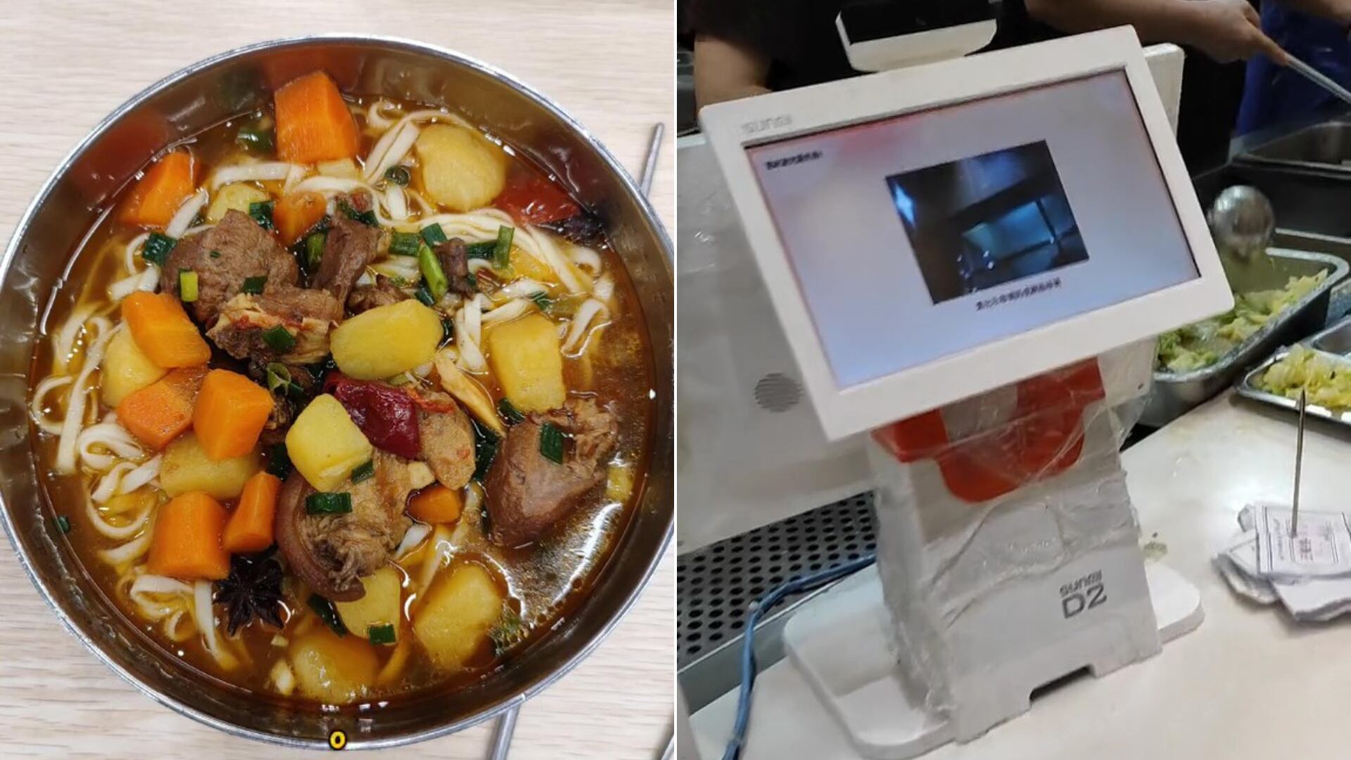 Santiago muestra a sus seguidores en TikTok cómo es desayunar, almorzar y cenar en su trabajo en China