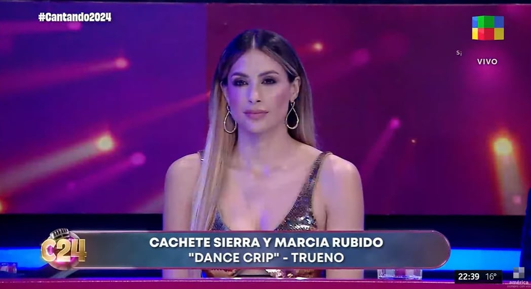 Milett Figueroa hizo su debut como jurado del Cantando 2024 (América TV-Argentina)