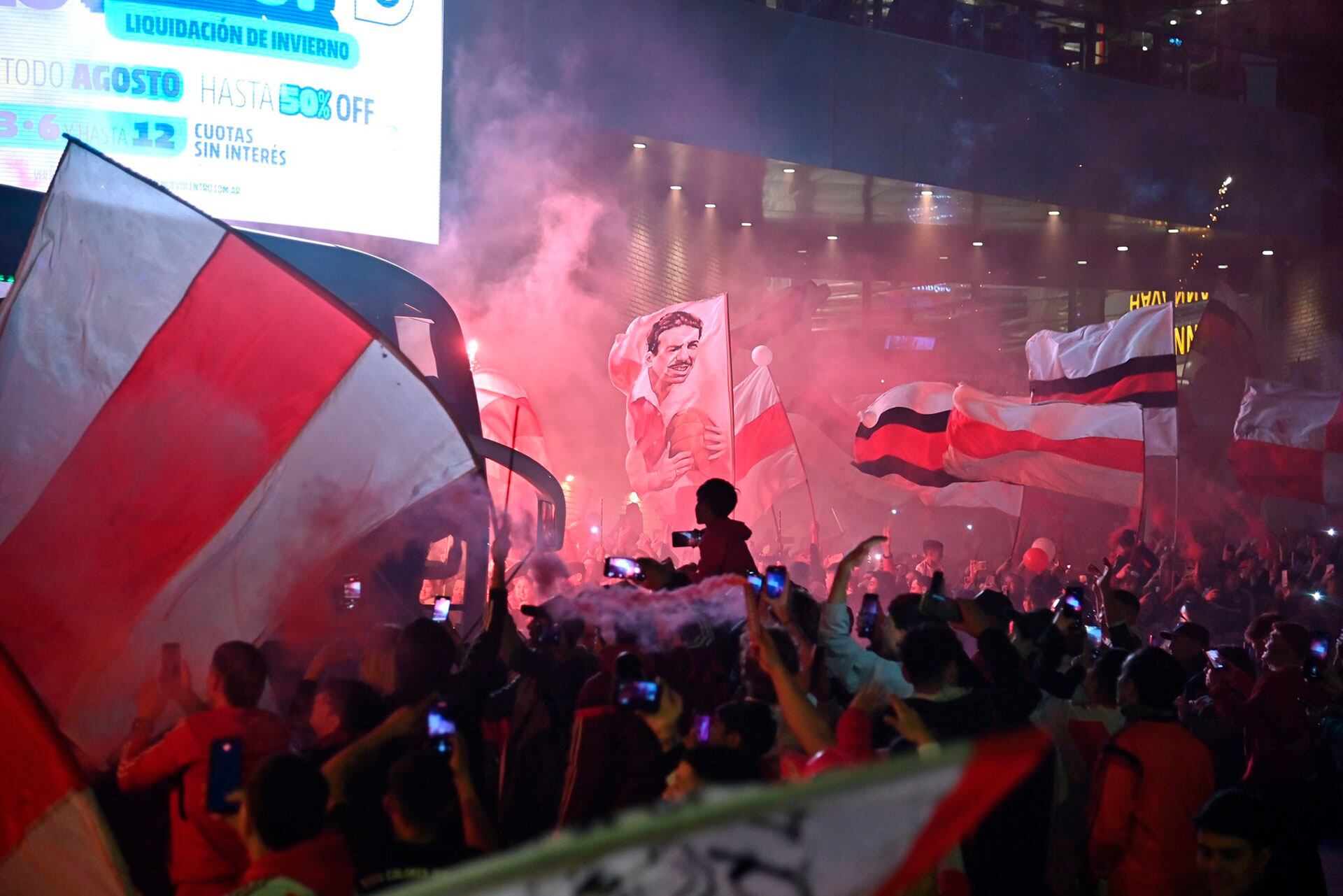 Los jugadores de River Plate en Córdoba