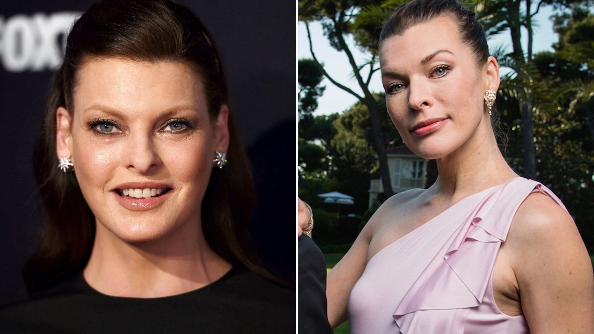 Mila Jovovich y Linda Evangelista